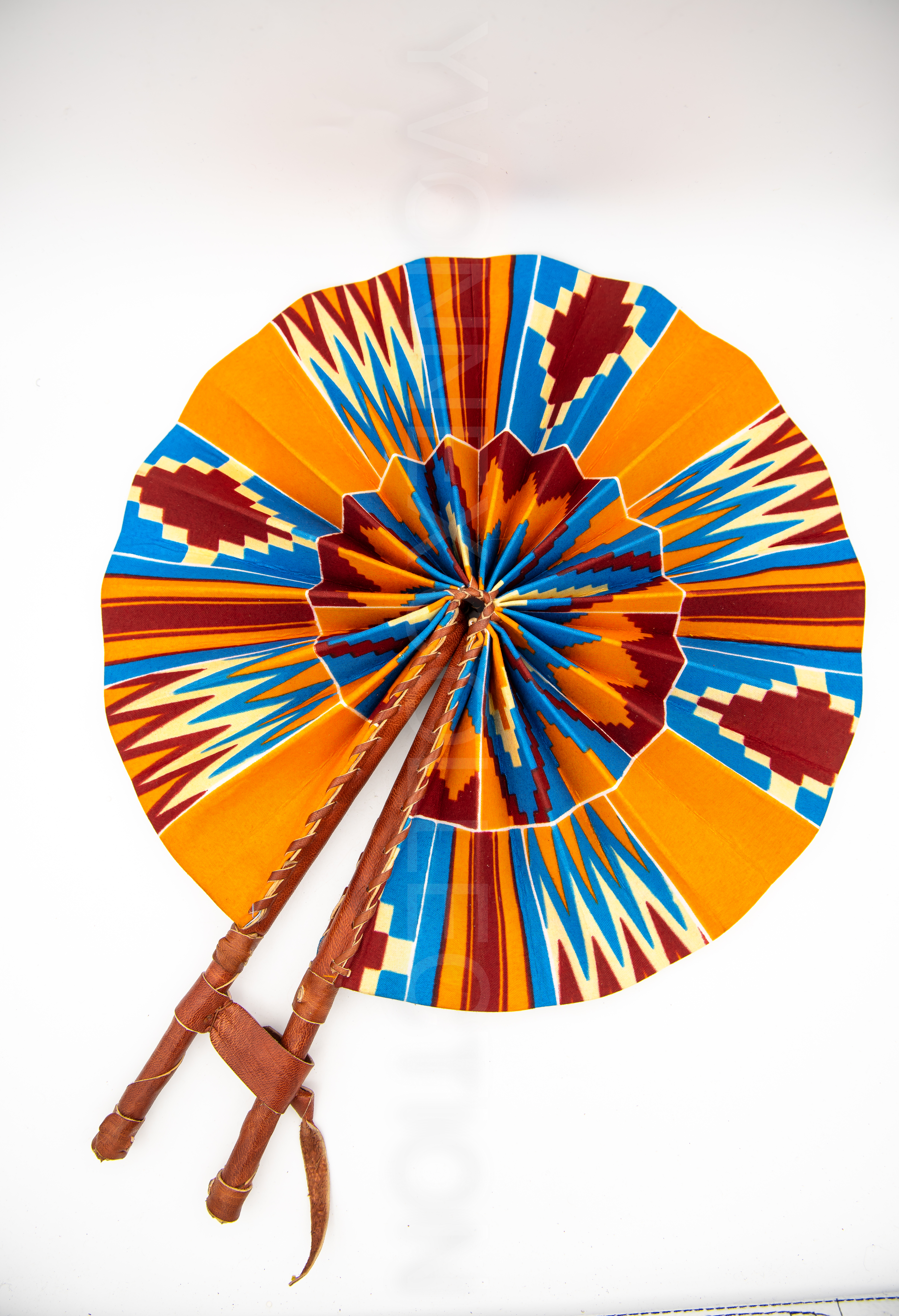 African Folding Handwoven Fan. Made in Africa. Retail and Wholesale