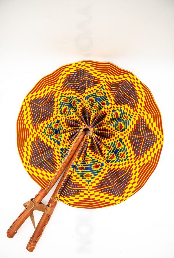 African Folding Handwoven Fan. Made in Africa. Retail and Wholesale