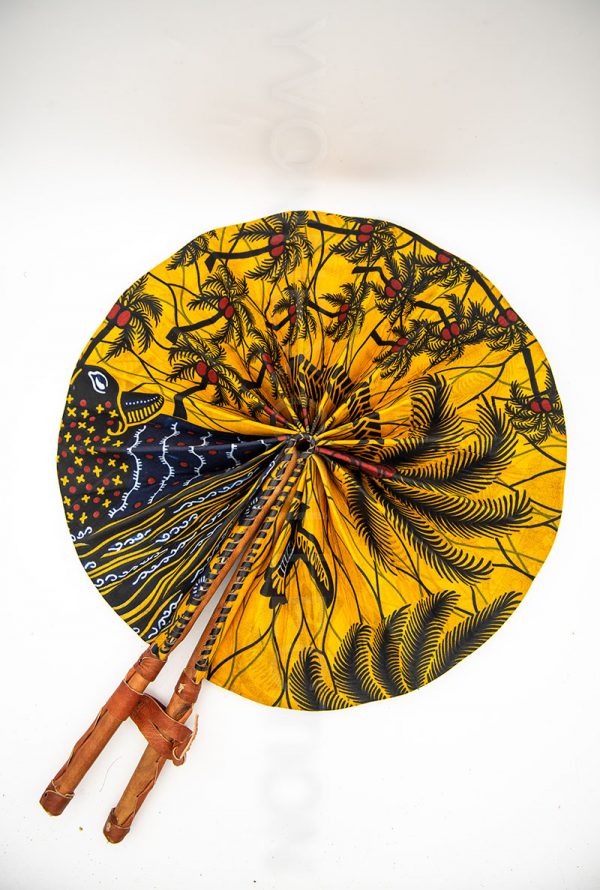 African Folding Handwoven Fan. Made in Africa. Retail and Wholesale