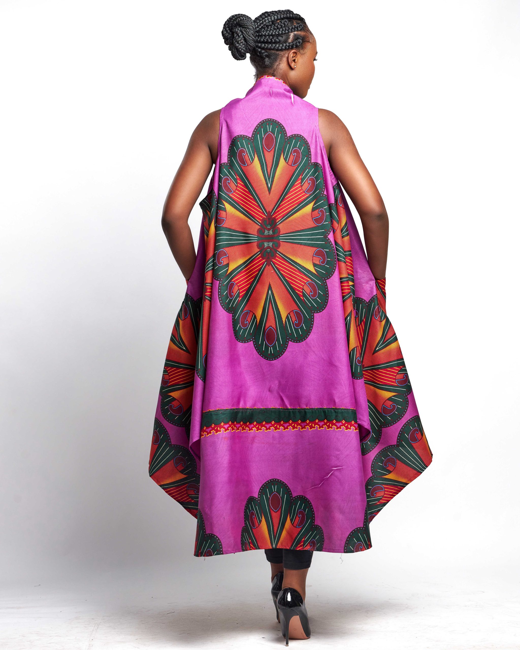 African Clothing for Women. Ankara Women's Throw Over Jacket. Retail and Wholesale, Made in Africa
