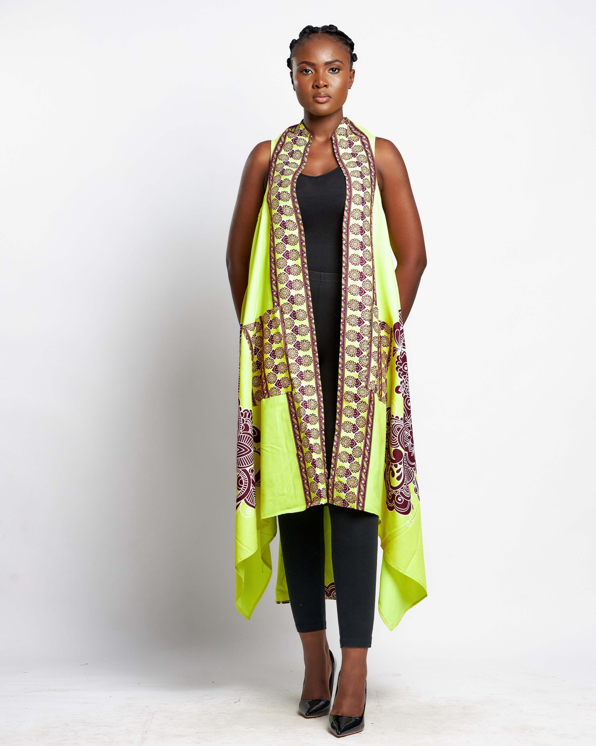 African Clothing for Women. Ankara Women's Throw Over Jacket. Retail and Wholesale, Made in Africa