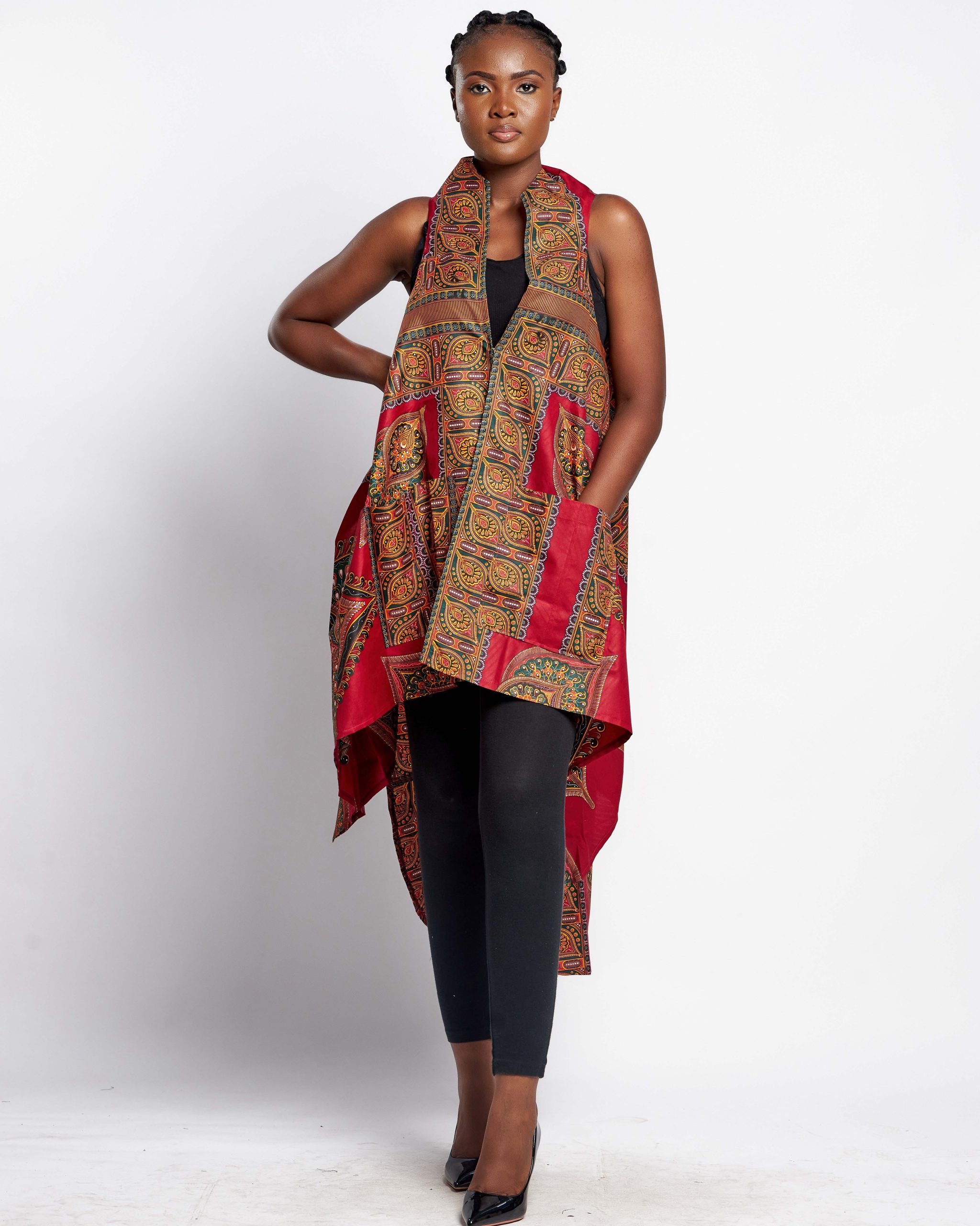 African Clothing for Women. Ankara Women's Throw Over Jacket. Retail and Wholesale, Made in Africa
