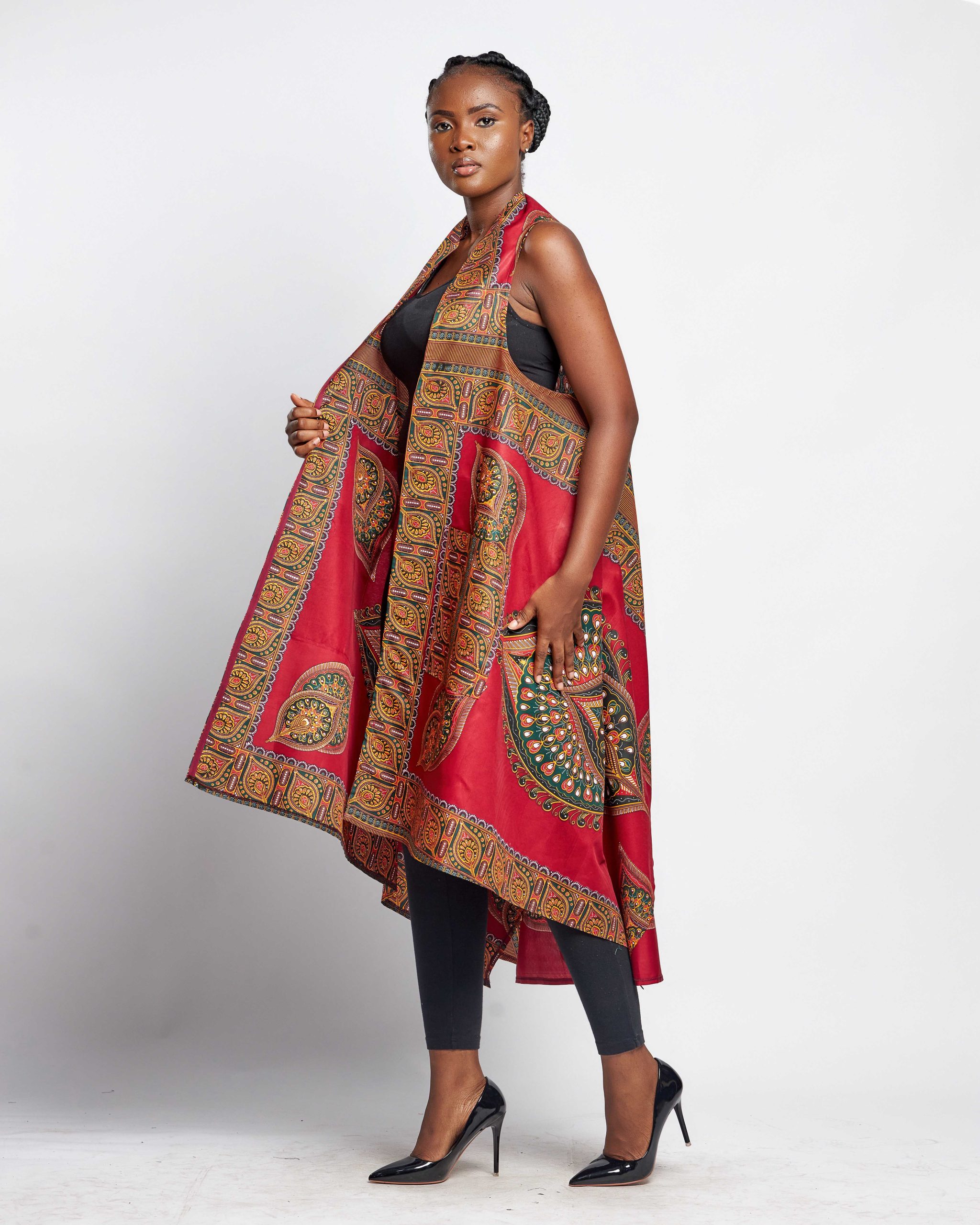 African Clothing for Women. Ankara Women's Throw Over Jacket. Retail and Wholesale, Made in Africa