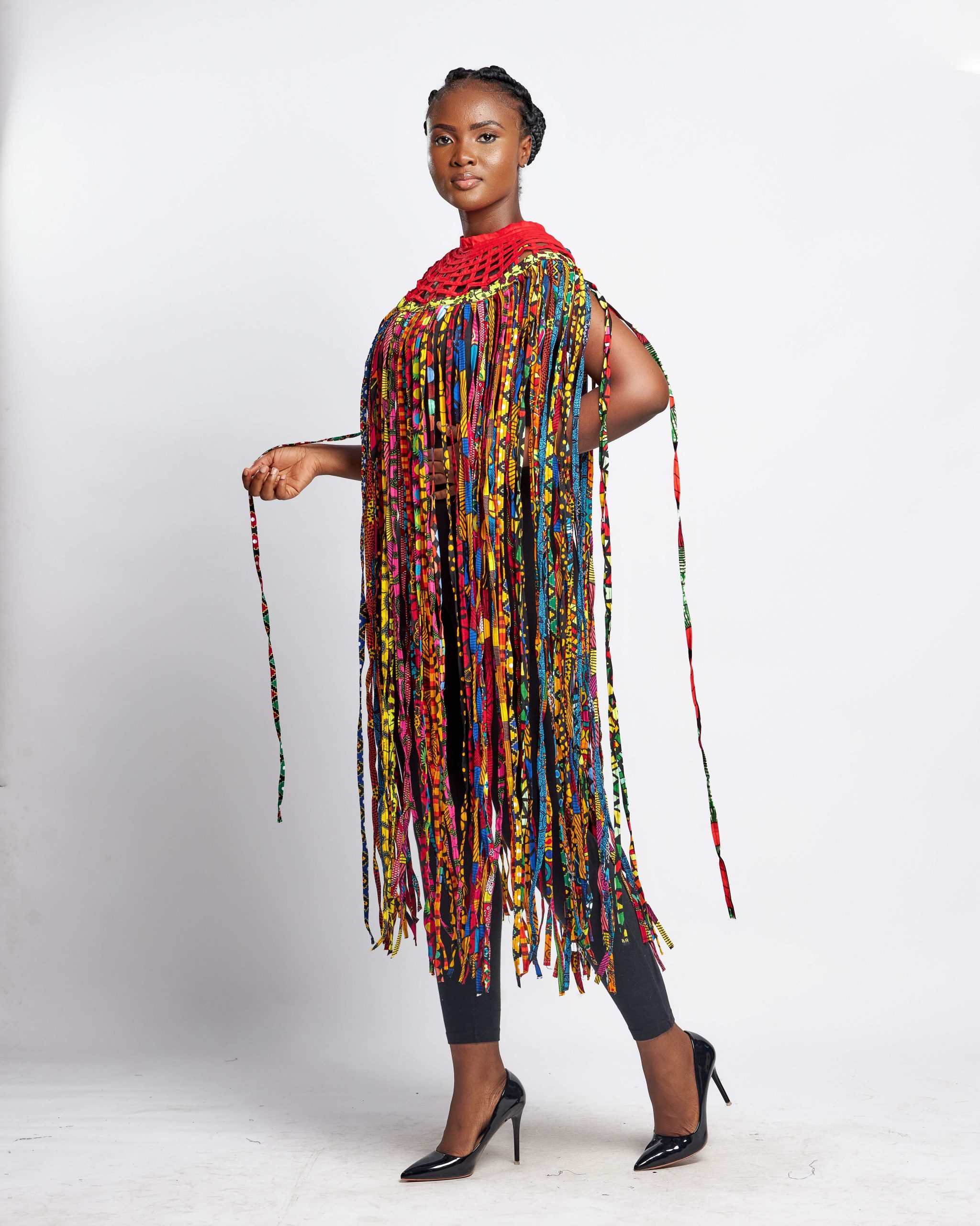 African Clothing for Women. Ankara Women's Mesh Top. Retail and Wholesale, Made in Africa