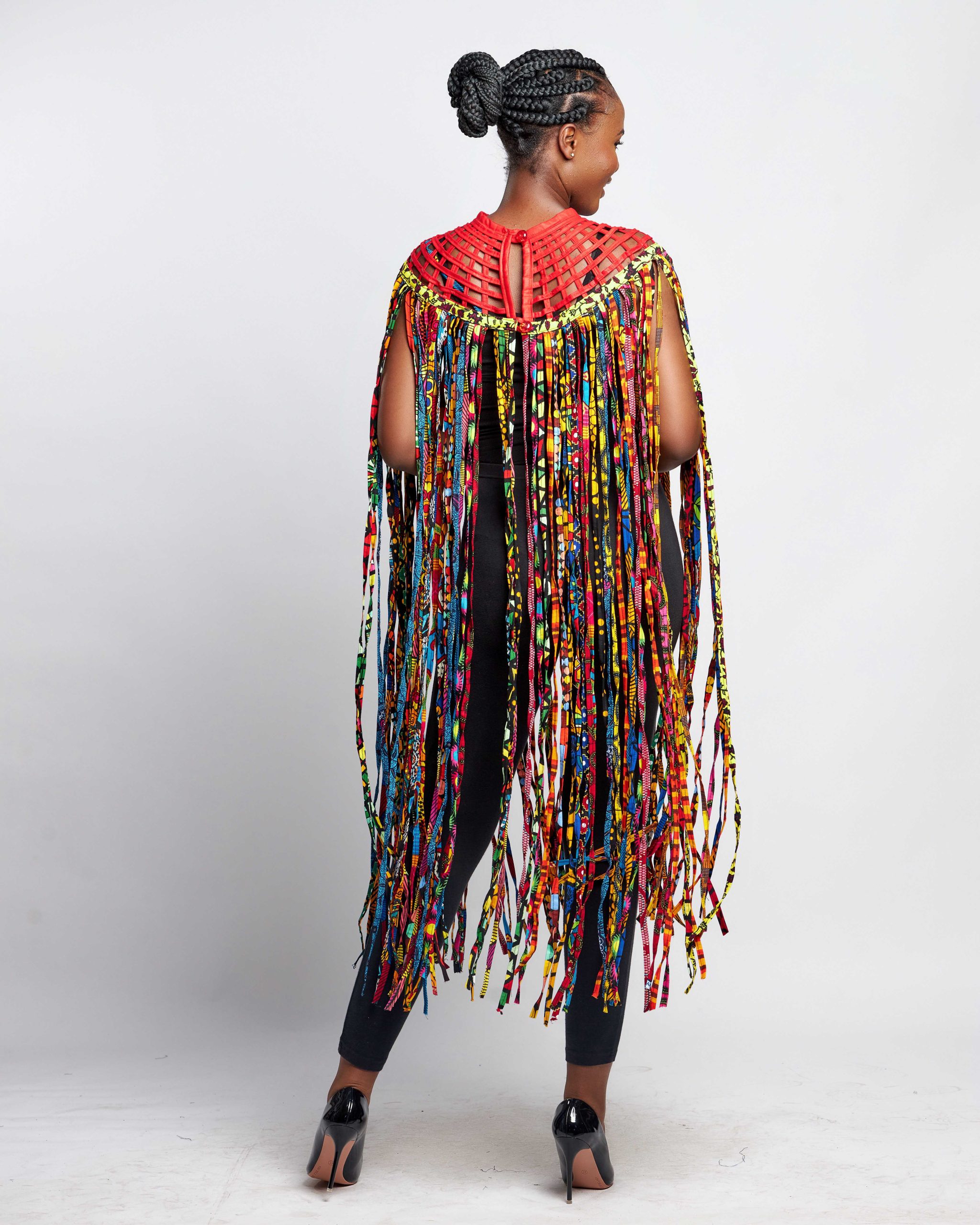 African Clothing for Women. Ankara Women's Mesh Top. Retail and Wholesale, Made in Africa