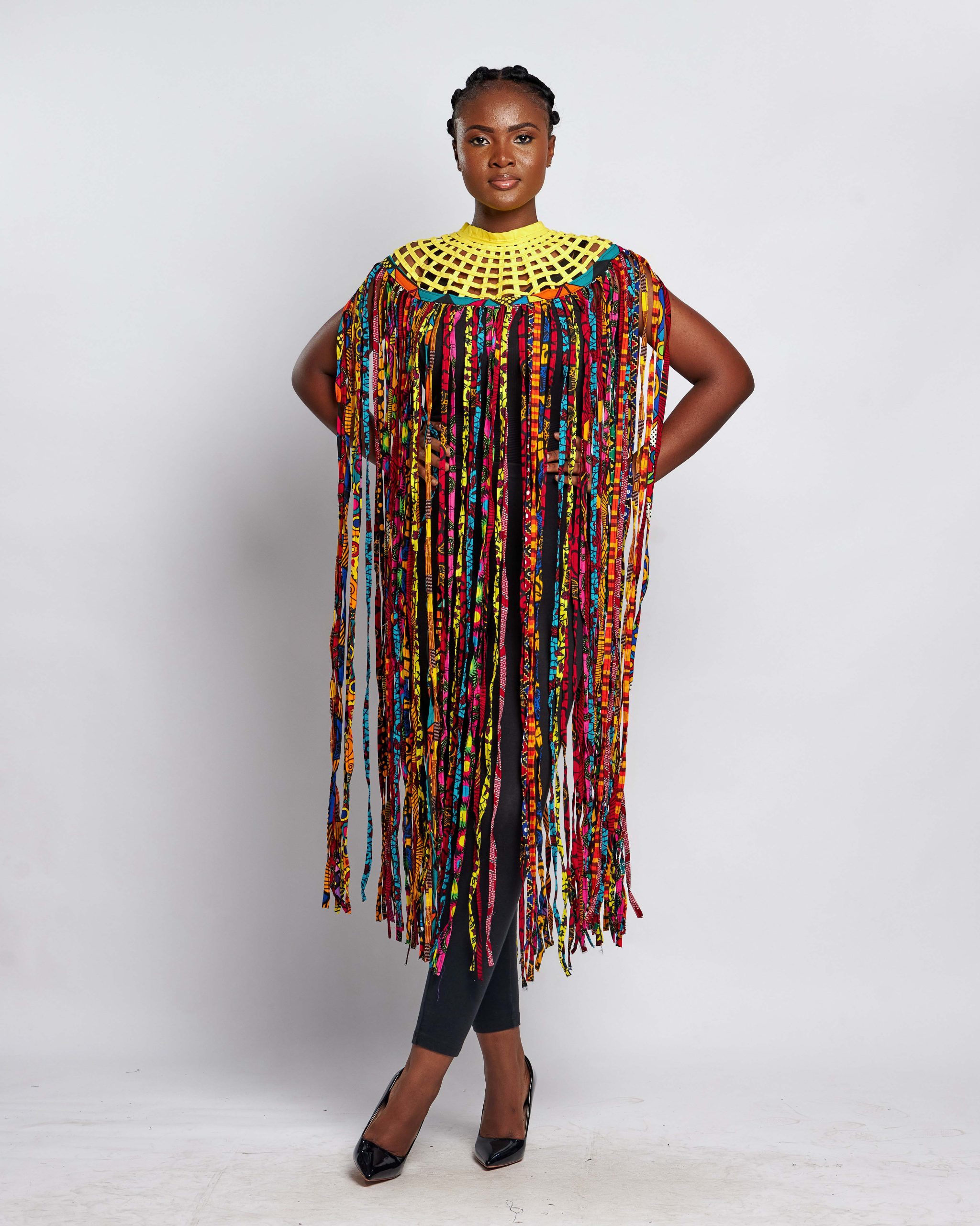 African Clothing for Women. Ankara Women's Mesh Top. Retail and Wholesale, Made in Africa