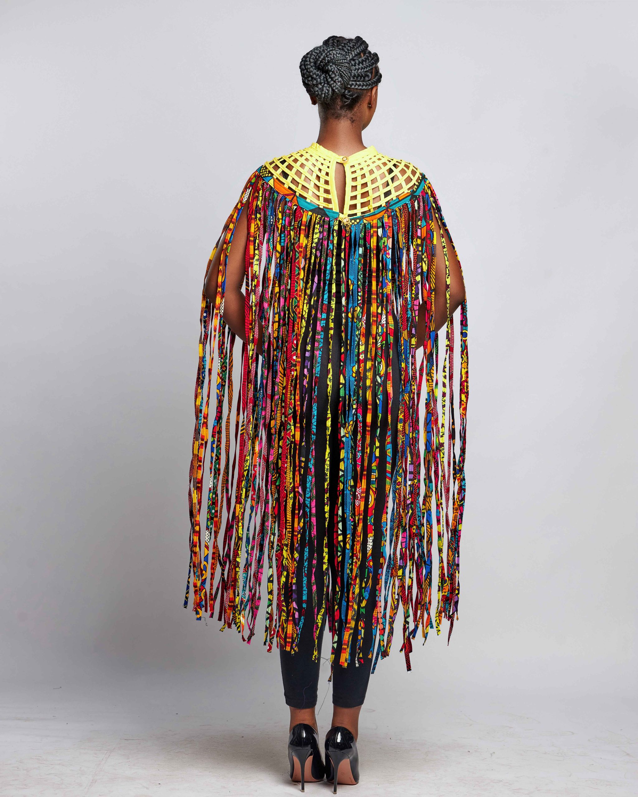 African Clothing for Women. Ankara Women's Mesh Top. Retail and Wholesale, Made in Africa