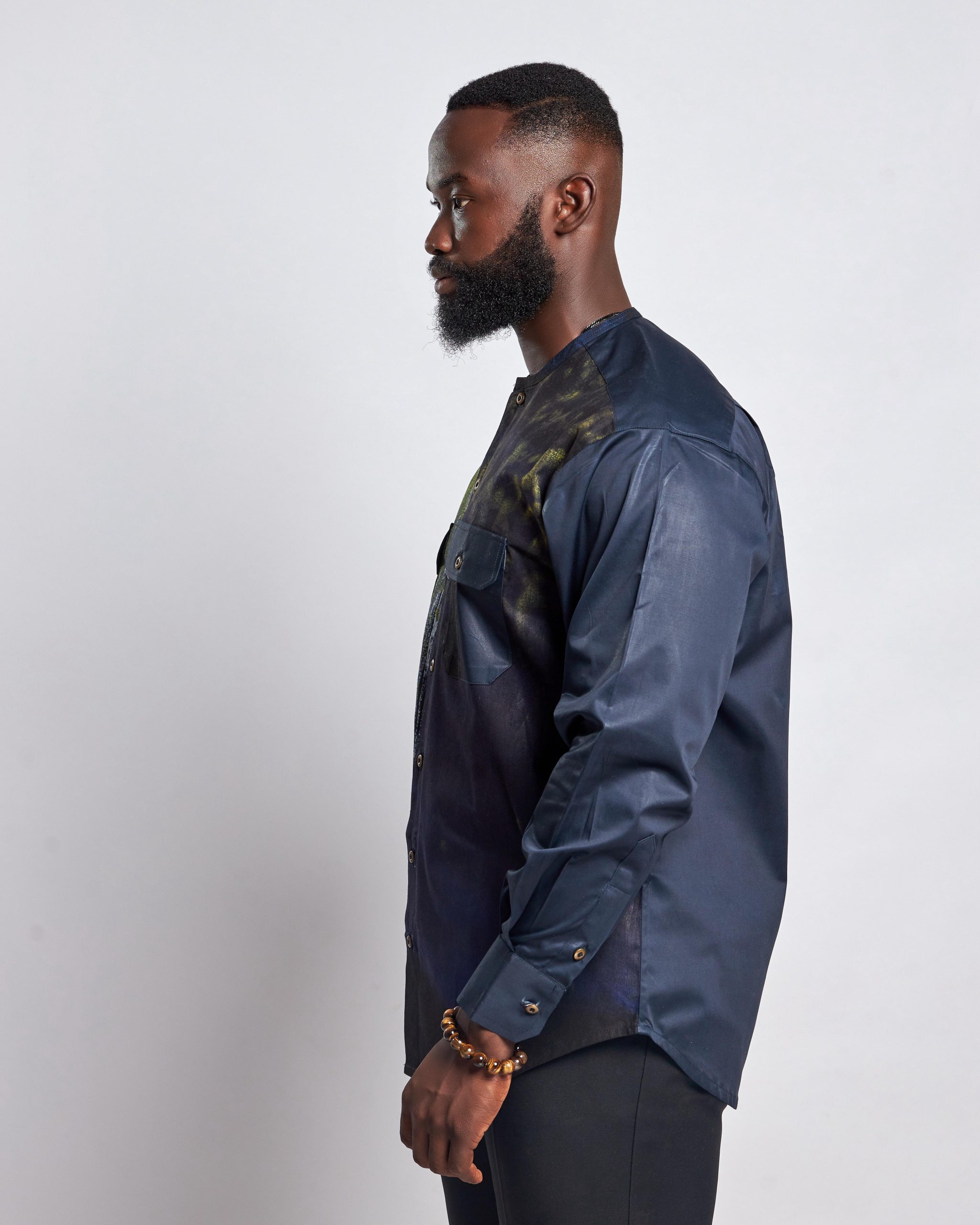 African Clothing for Men. Long-sleeved men's shirt. Retail and Wholesale. Made in Africa