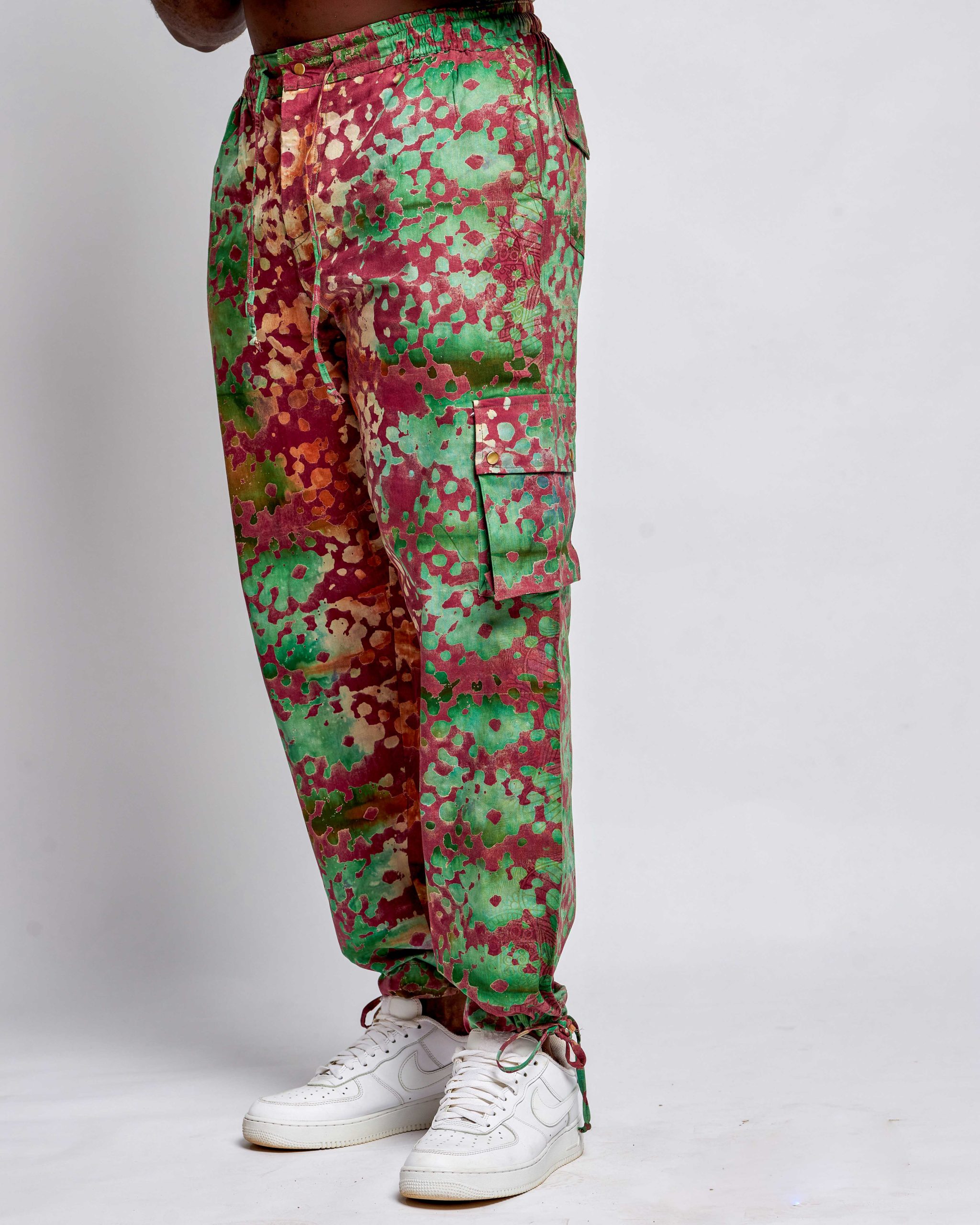 African Batik Cargo Pants. Made in Africa. Retail and Wholesale