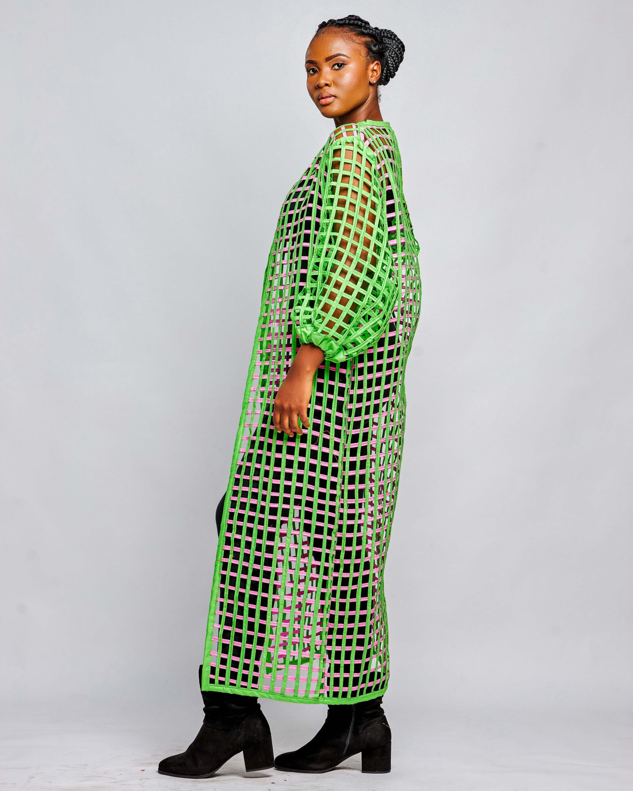 African Clothing for Women. Ankara Women's Mesh Top. Retail and Wholesale, Made in Africa