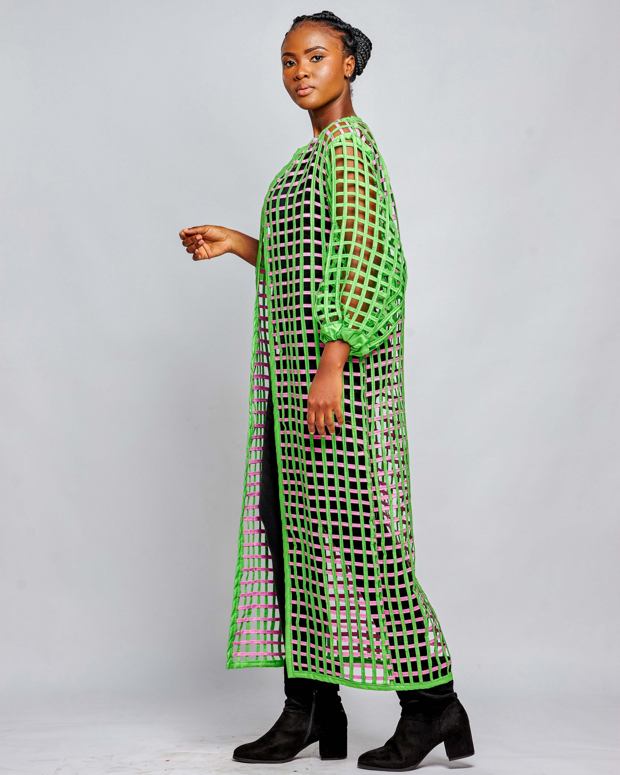 African Clothing for Women. Ankara Women's Mesh Top. Retail and Wholesale, Made in Africa
