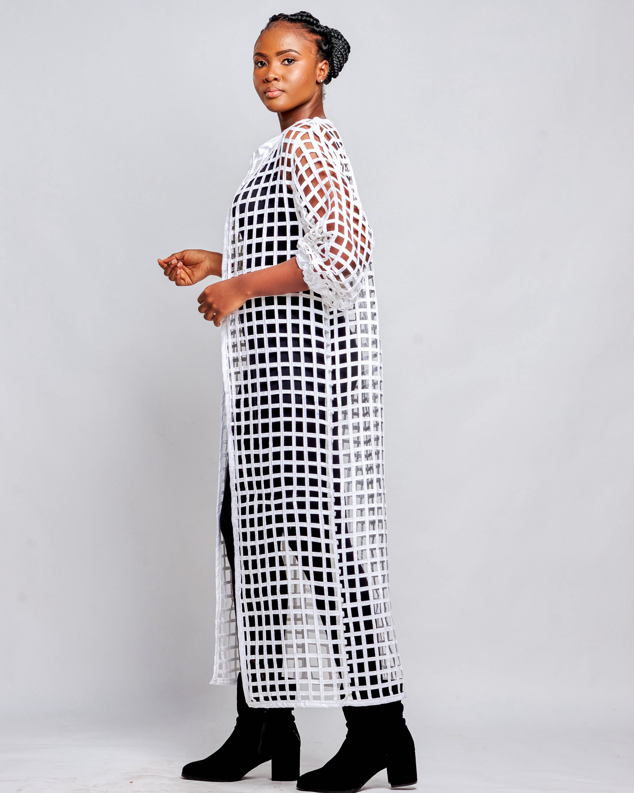 African Clothing for Women. Ankara Women's Mesh Top. Retail and Wholesale, Made in Africa