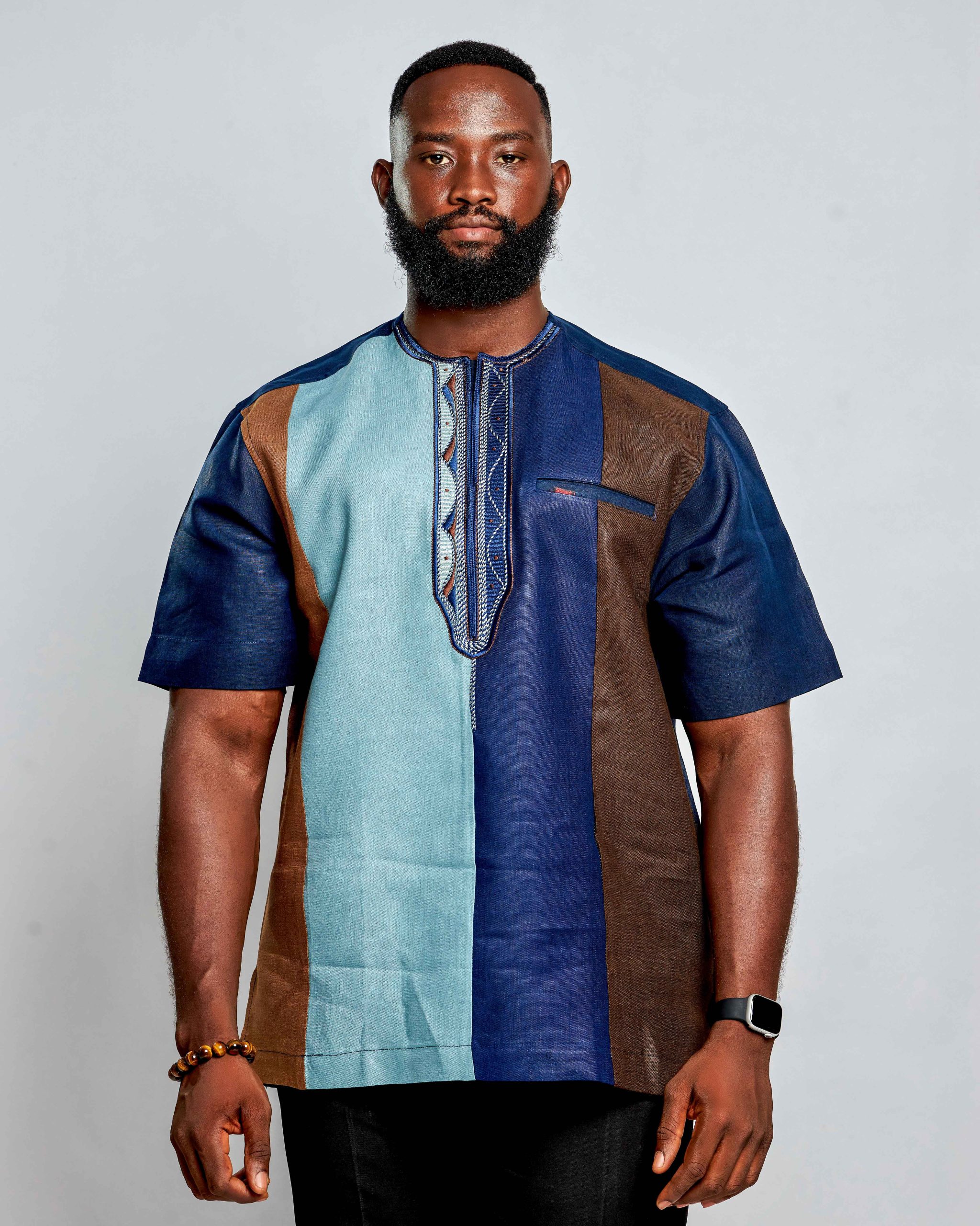 African Clothing for Men. Long-sleeved men's shirt. Retail and Wholesale. Made in Africa