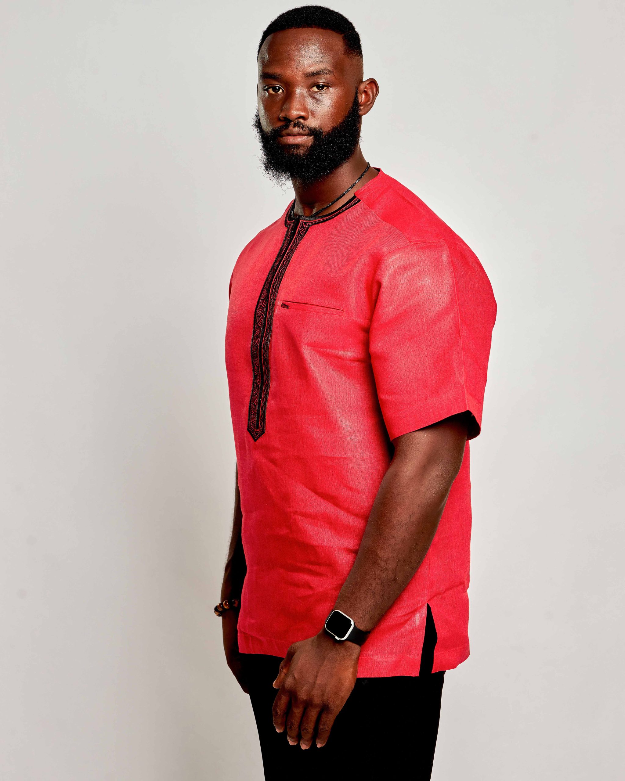 African Clothing for Men. Long-sleeved men's shirt. Retail and Wholesale. Made in Africa
