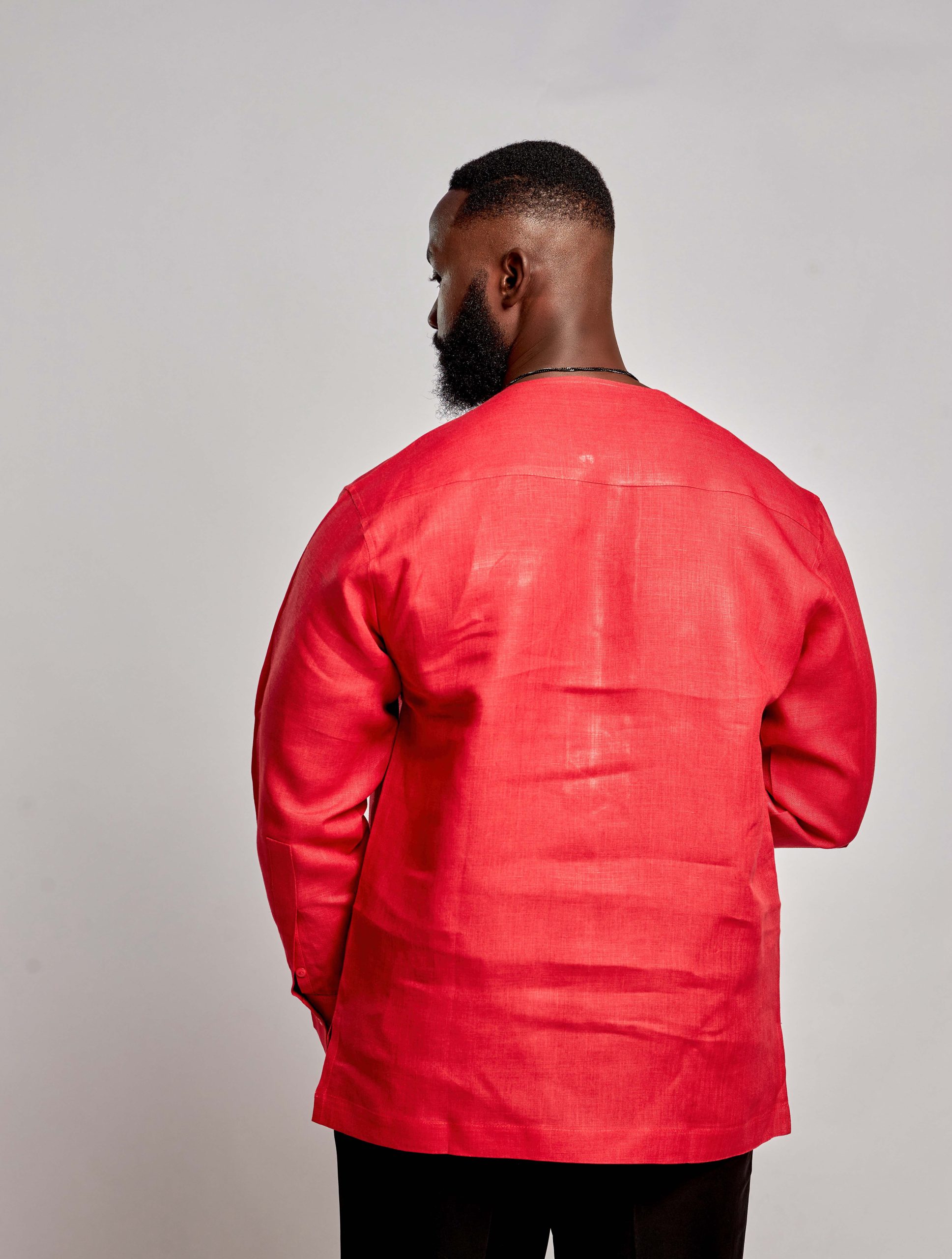 African Clothing for Men. Long-sleeved men's shirt. Retail and Wholesale. Made in Africa