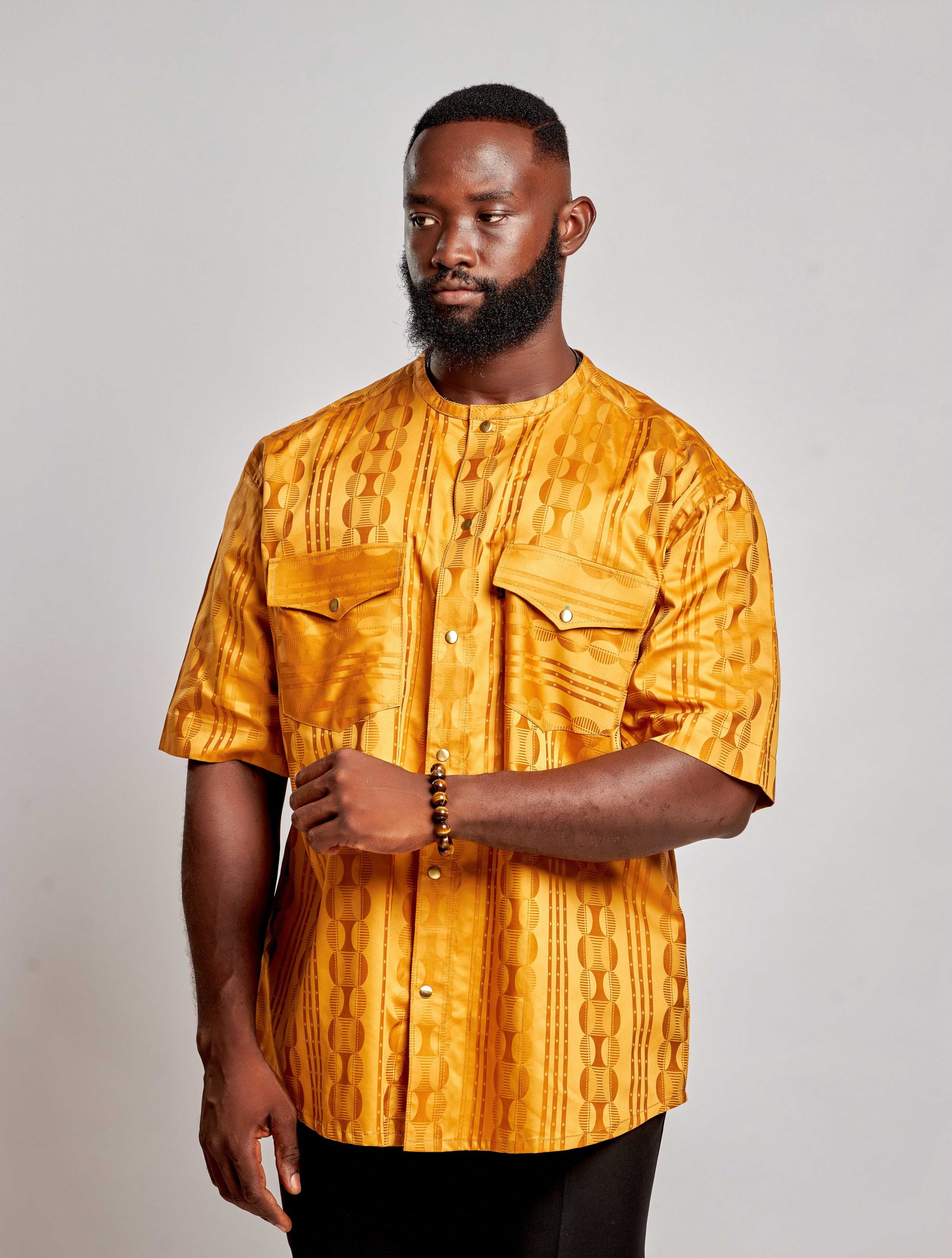 African Clothing for Men. Long-sleeved men's shirt. Retail and Wholesale. Made in Africa