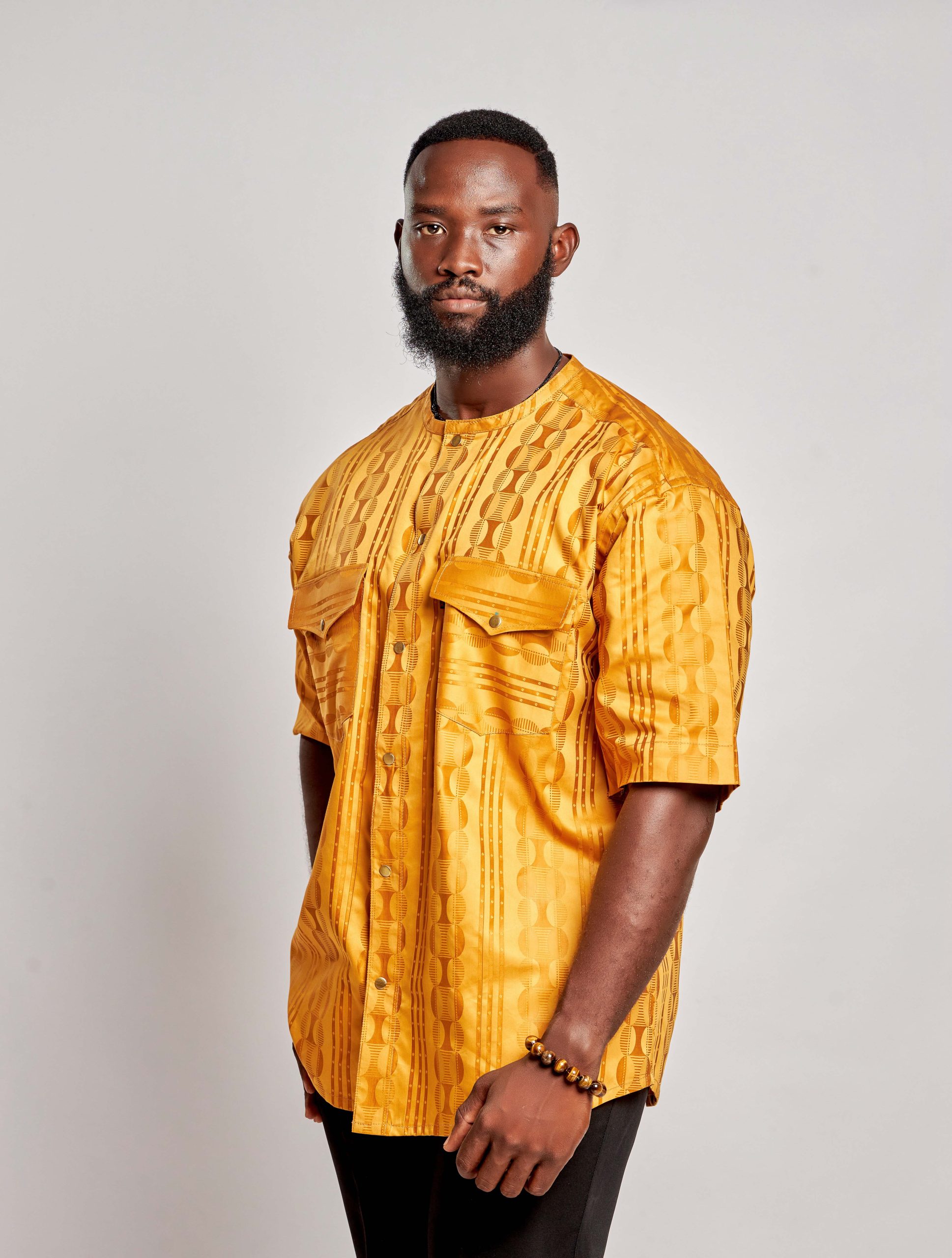 African Clothing for Men. Long-sleeved men's shirt. Retail and Wholesale. Made in Africa