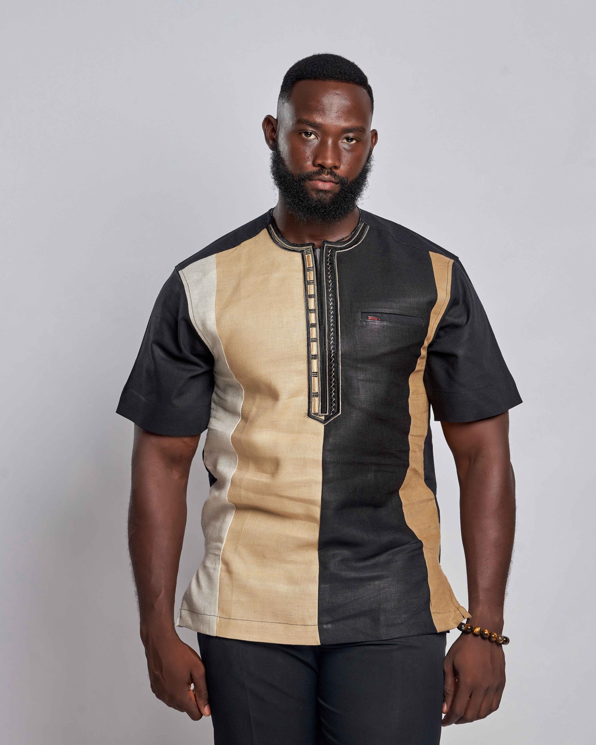 African Clothing for Men. Long-sleeved men's shirt. Retail and Wholesale. Made in Africa
