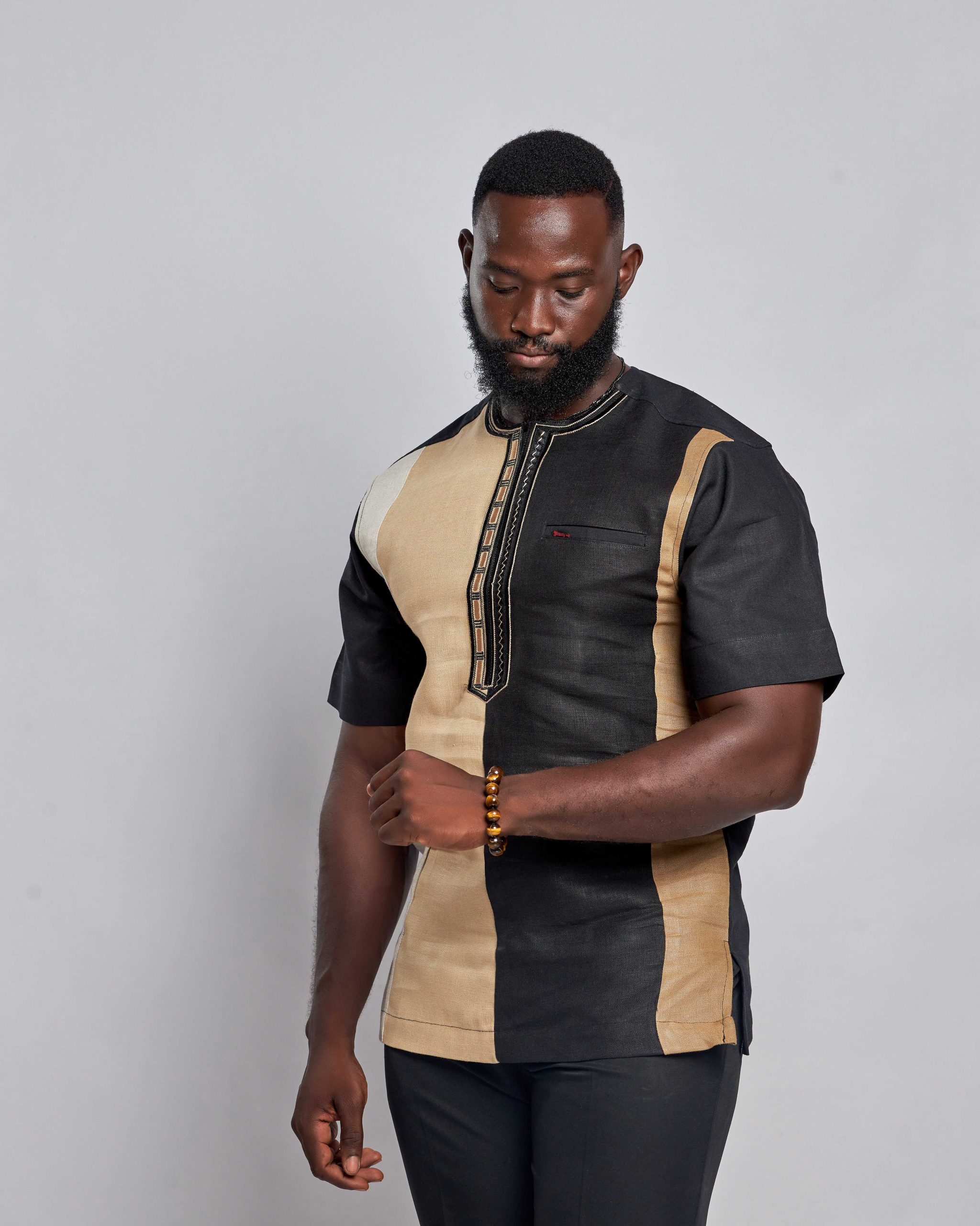 African Clothing for Men. Long-sleeved men's shirt. Retail and Wholesale. Made in Africa