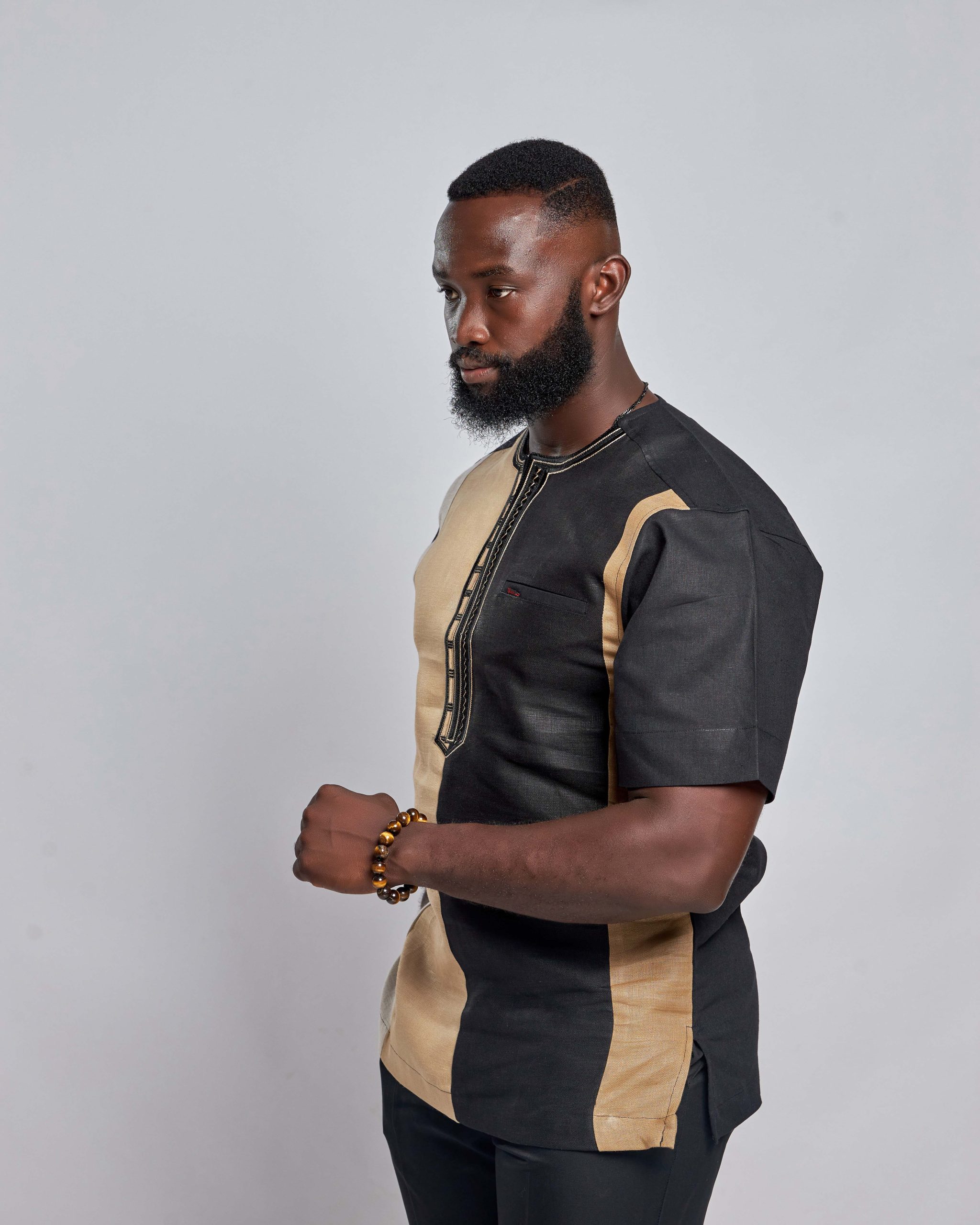 African Clothing for Men. Long-sleeved men's shirt. Retail and Wholesale. Made in Africa