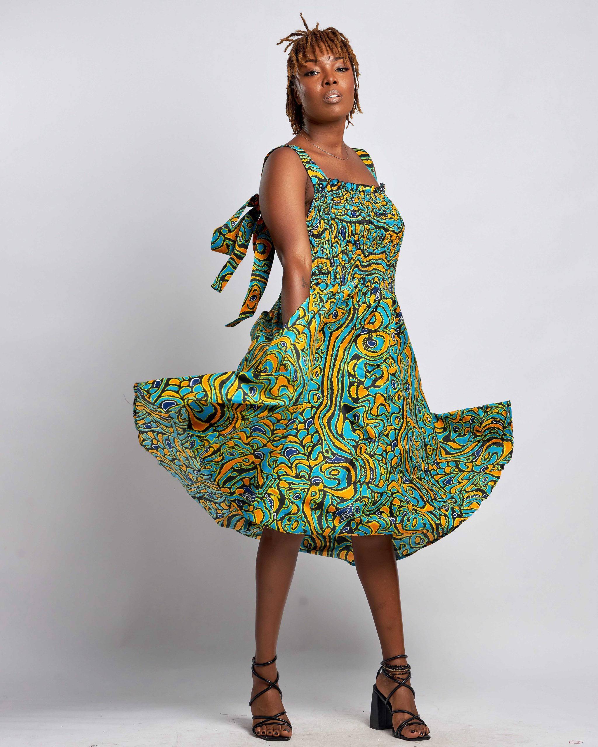 African Clothing for Women. Ankara Women's Dress. Retail and Wholesale, Made in Africa