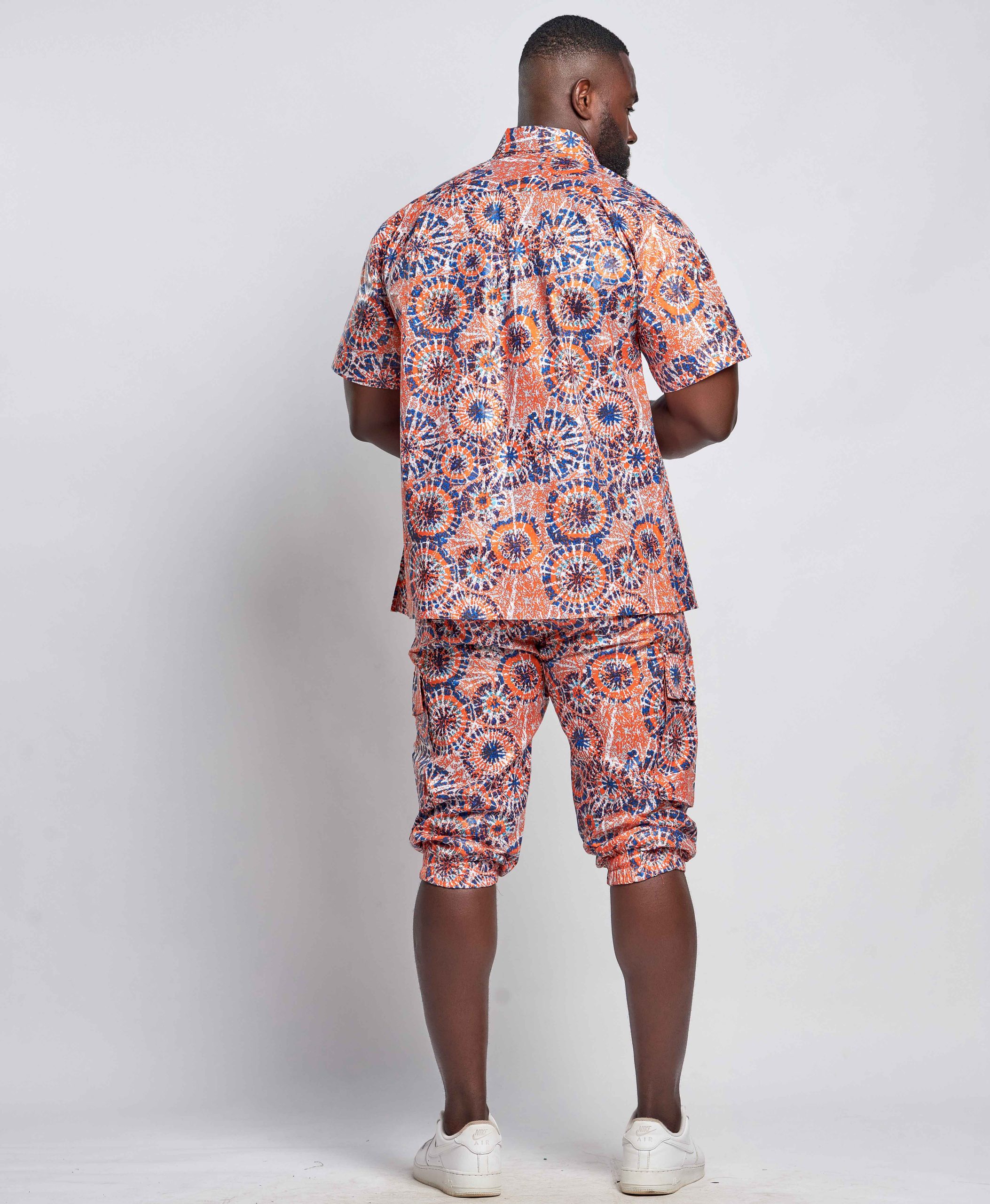 African Men Suit - Top & Cargo Pants