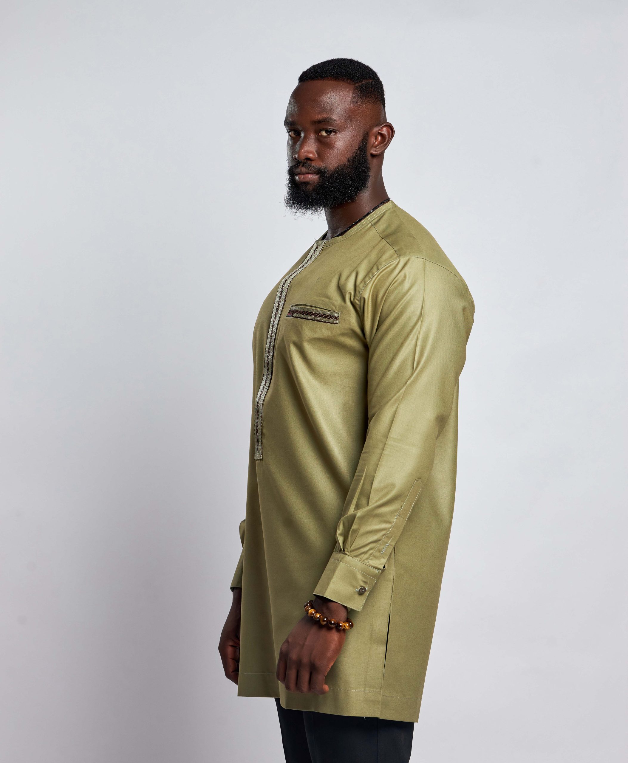 African Clothing for Men. Long-sleeved men's shirt. Retail and Wholesale. Made in Africa