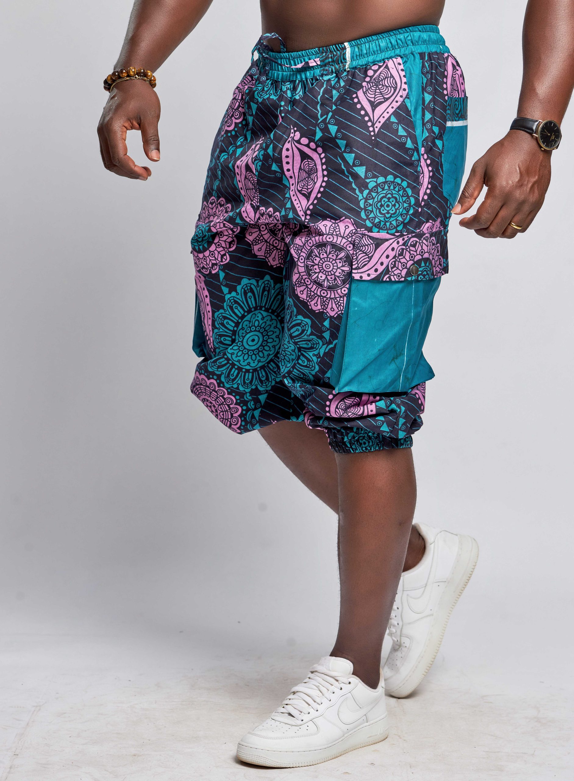 African Batik Cargo Pants. Made in Africa. Retail and Wholesale