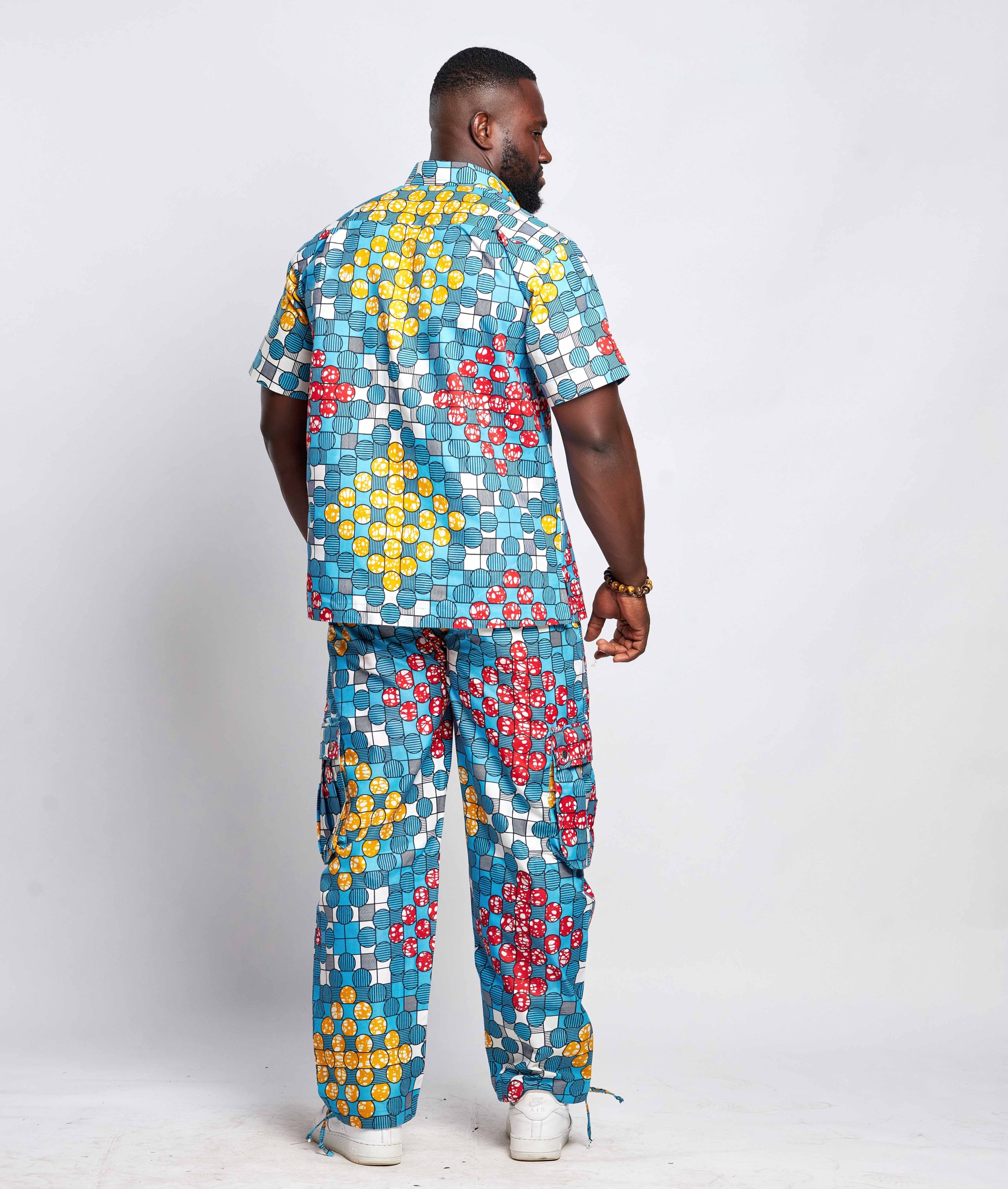 African Men Suit - Top & Cargo Pants