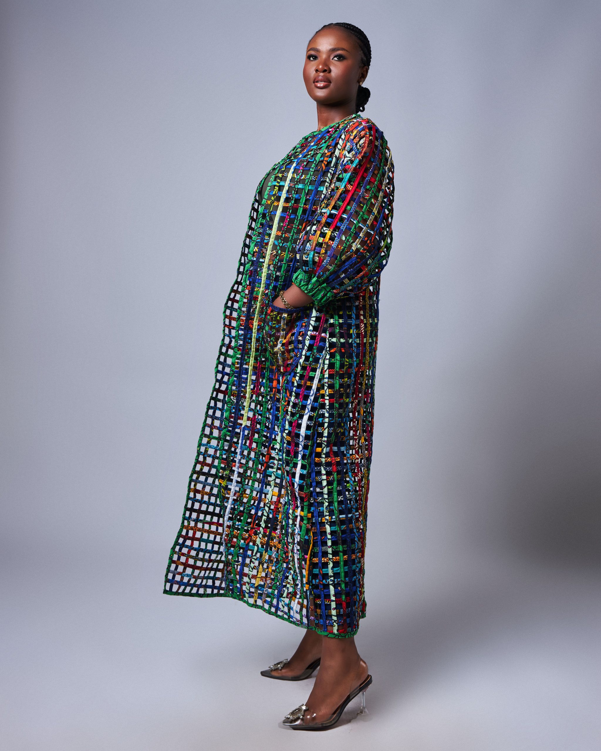 African Clothing for Women. Ankara Women's Mesh Top. Retail and Wholesale, Made in Africa