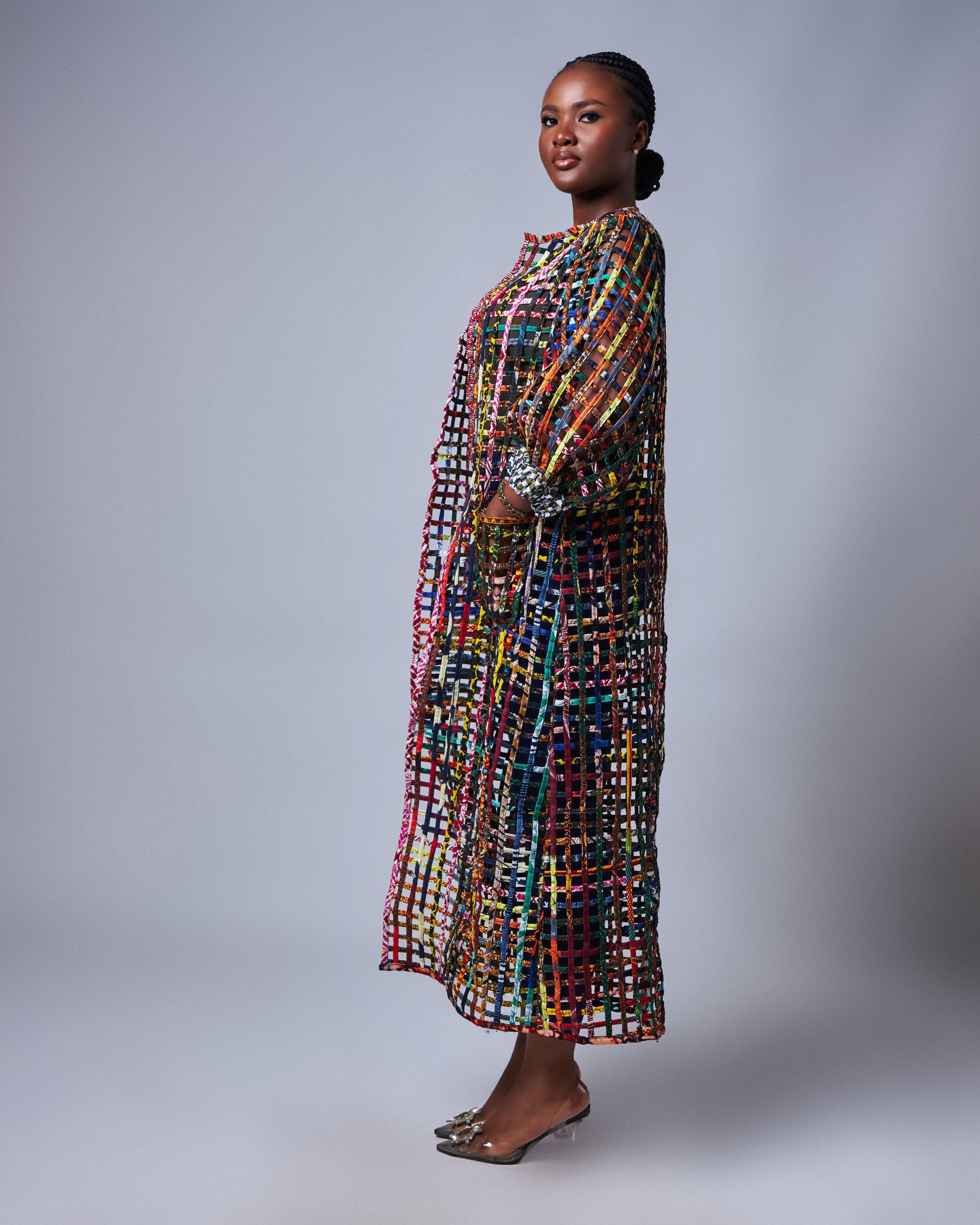 African Clothing for Women. Ankara Women's Mesh Top. Retail and Wholesale, Made in Africa