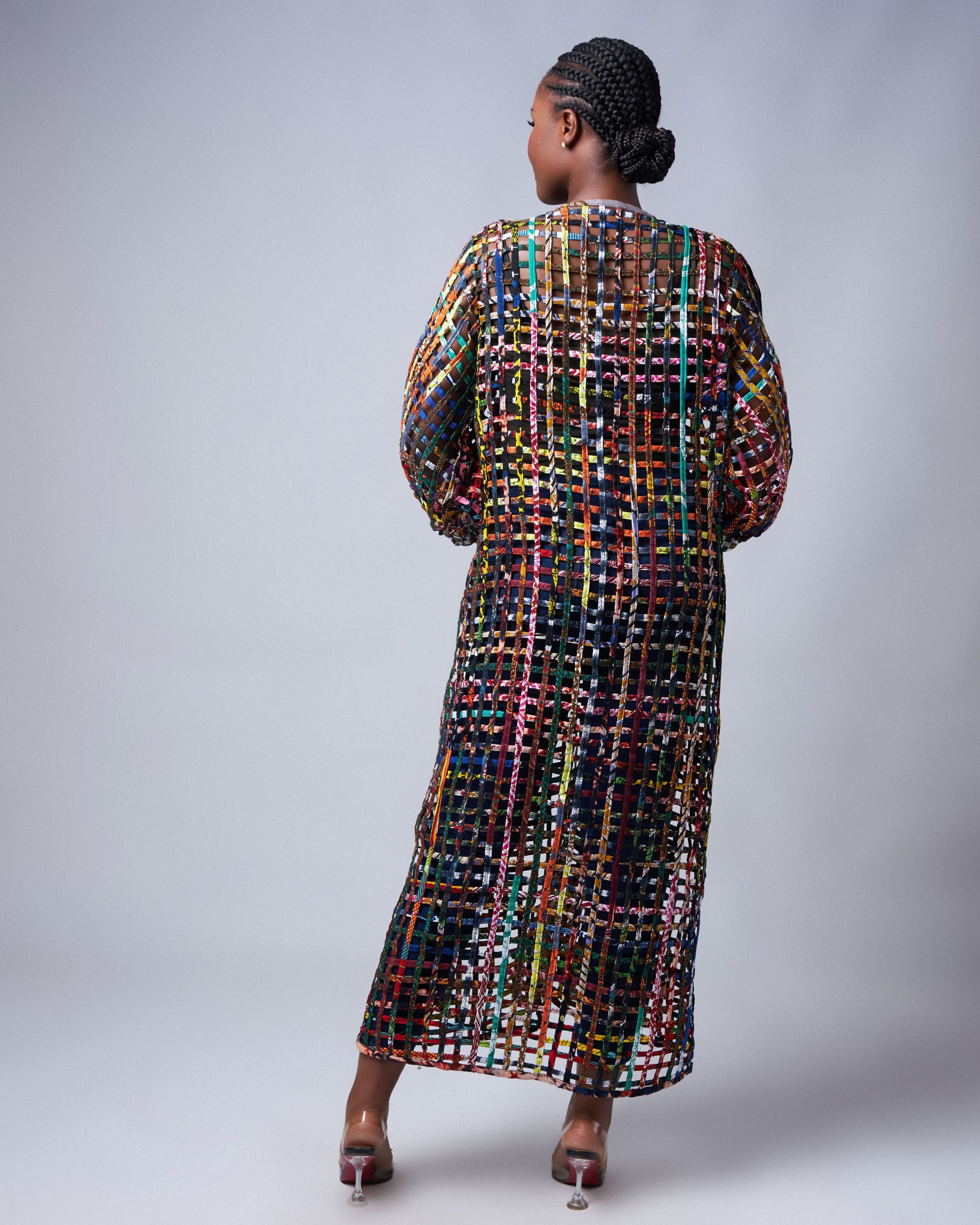 African Clothing for Women. Ankara Women's Mesh Top. Retail and Wholesale, Made in Africa