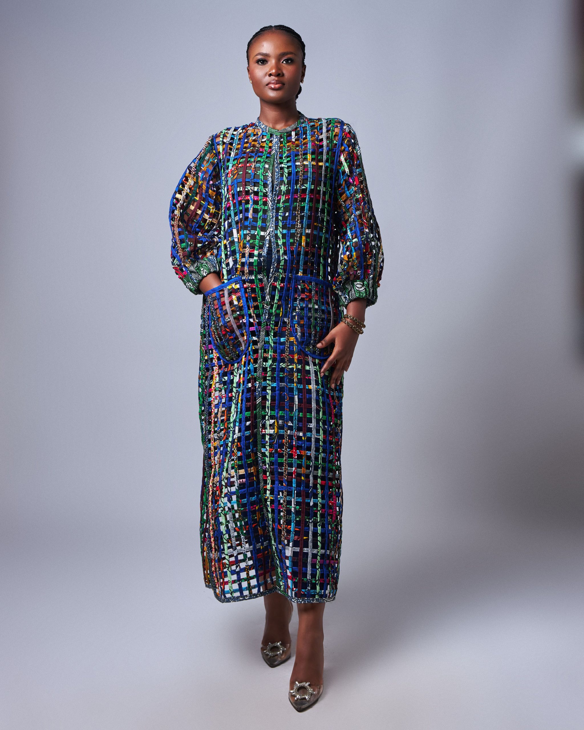 African Clothing for Women. Ankara Women's Mesh Top. Retail and Wholesale, Made in Africa
