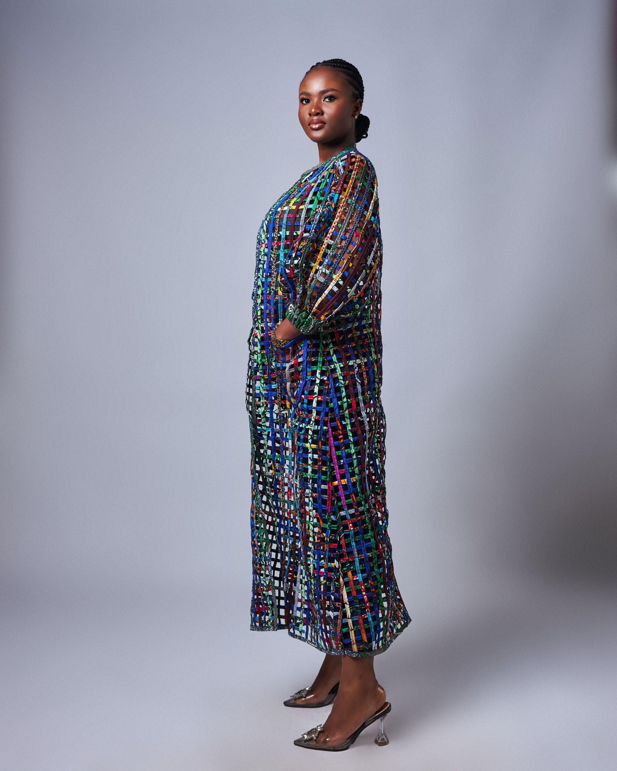 African Clothing for Women. Ankara Women's Mesh Top. Retail and Wholesale, Made in Africa
