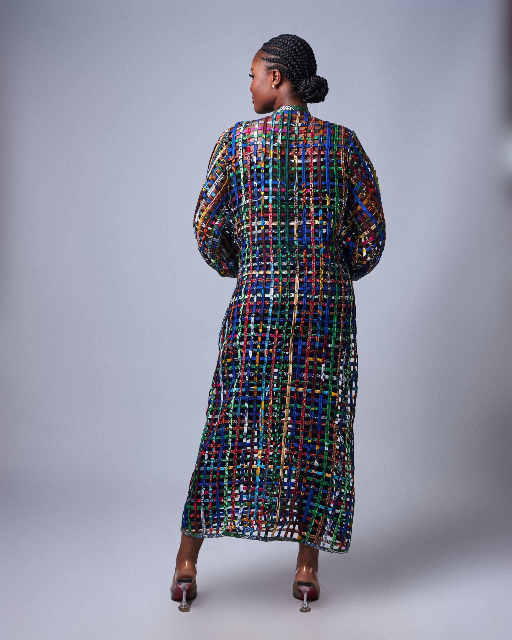 African Clothing for Women. Ankara Women's Mesh Top. Retail and Wholesale, Made in Africa