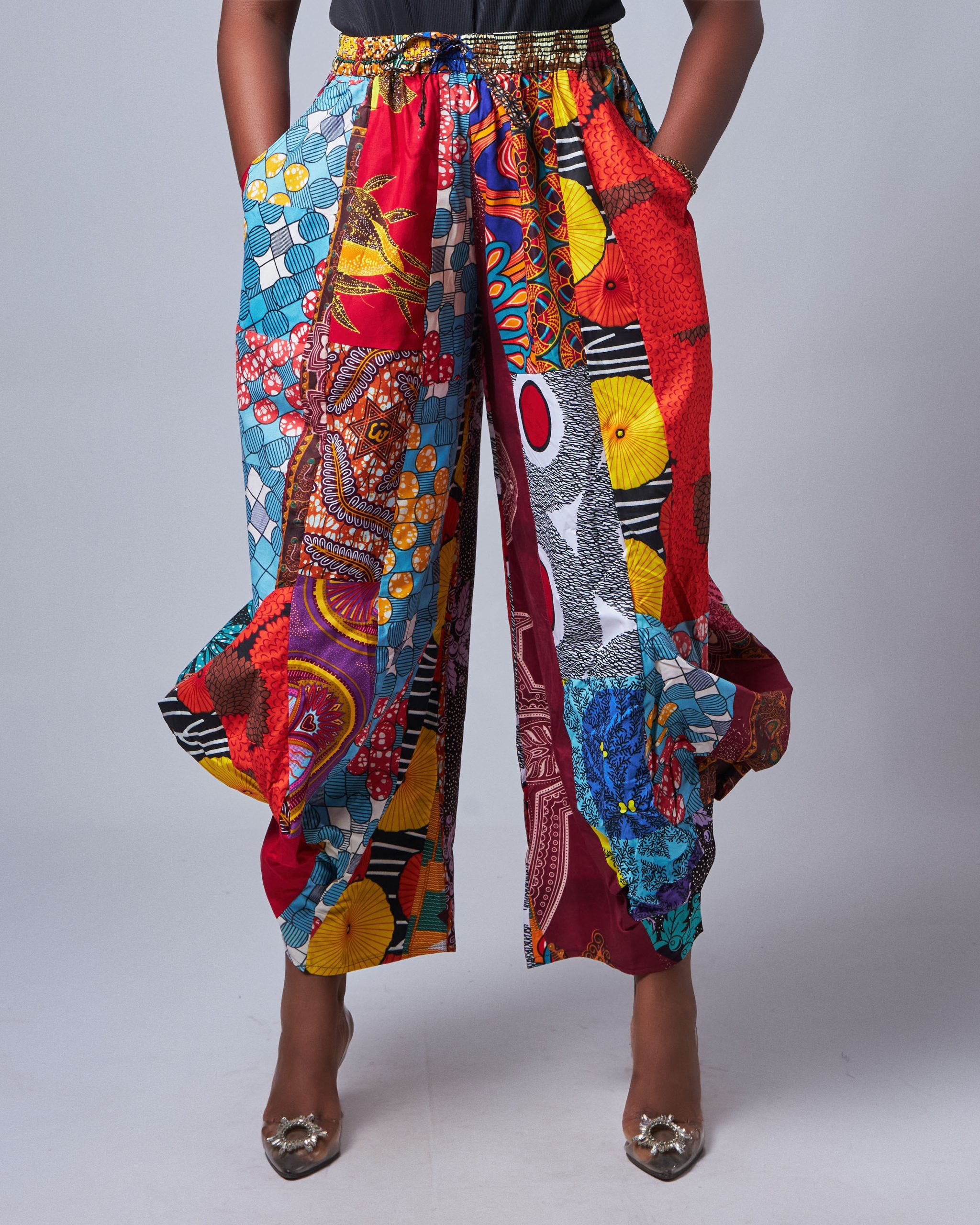 African Batik Cargo Pants. Made in Africa. Retail and Wholesale