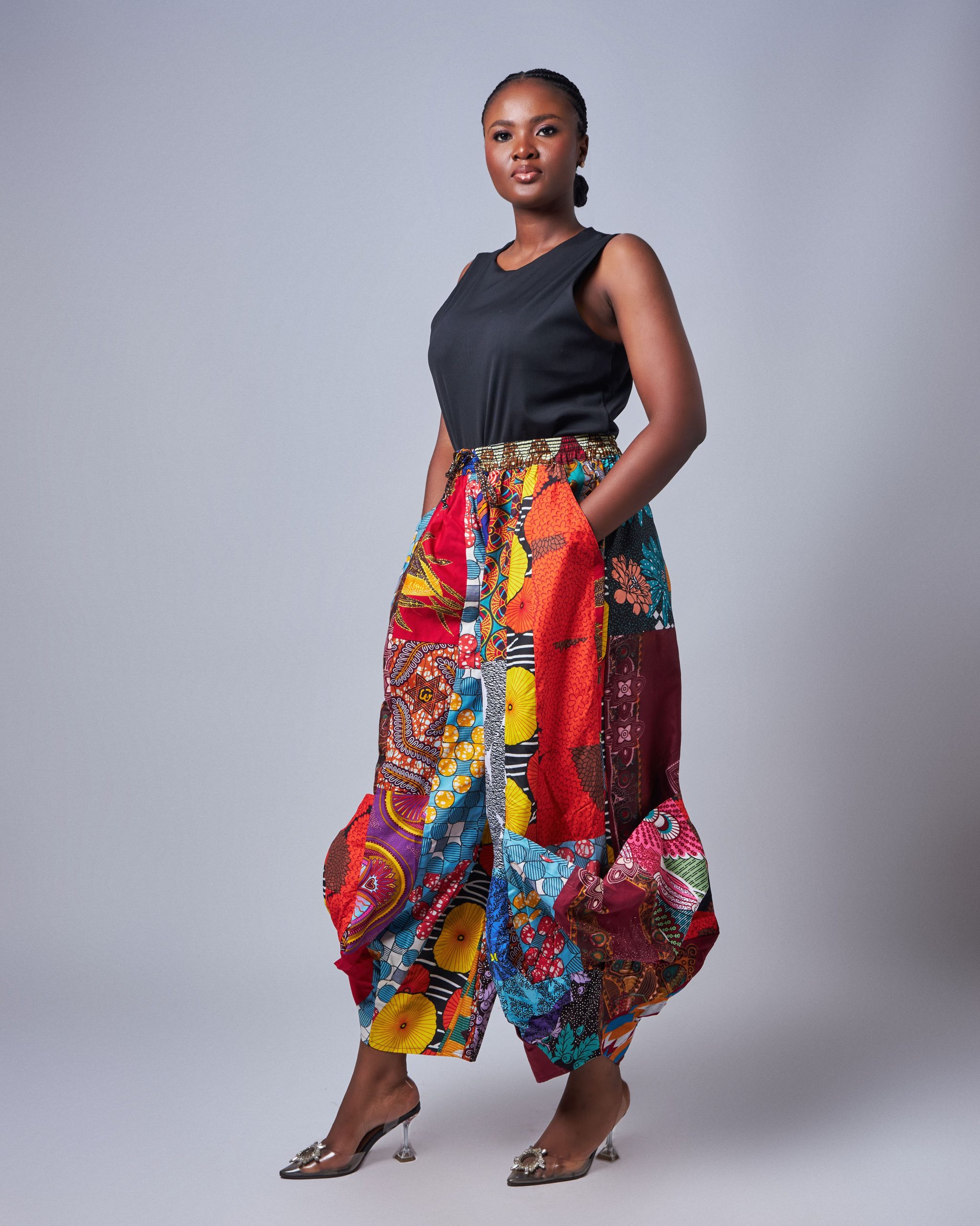 African Batik Cargo Pants. Made in Africa. Retail and Wholesale