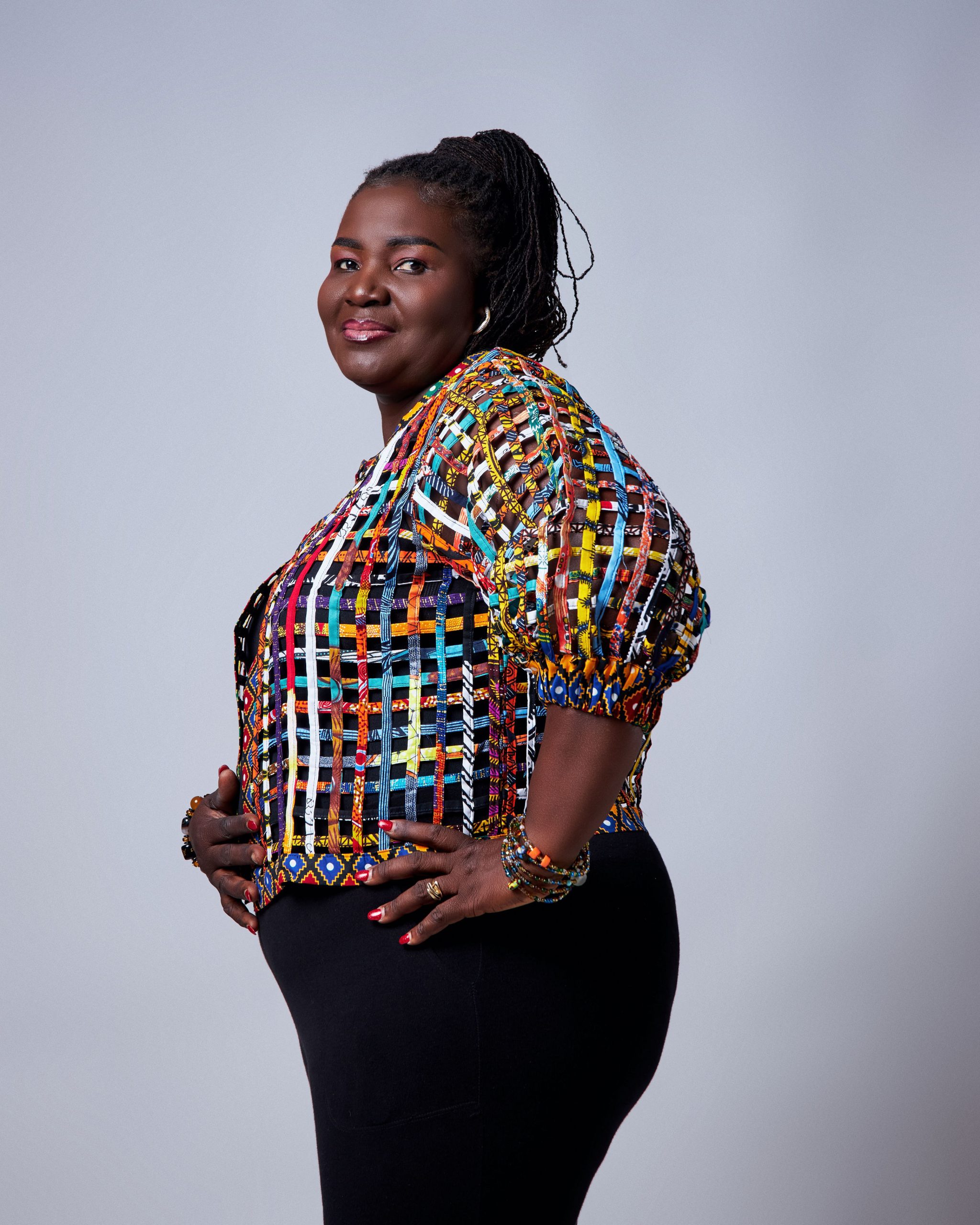 African Clothing for Women. Ankara Women's Mesh Mini Jacket. Retail and Wholesale, Made in Africa