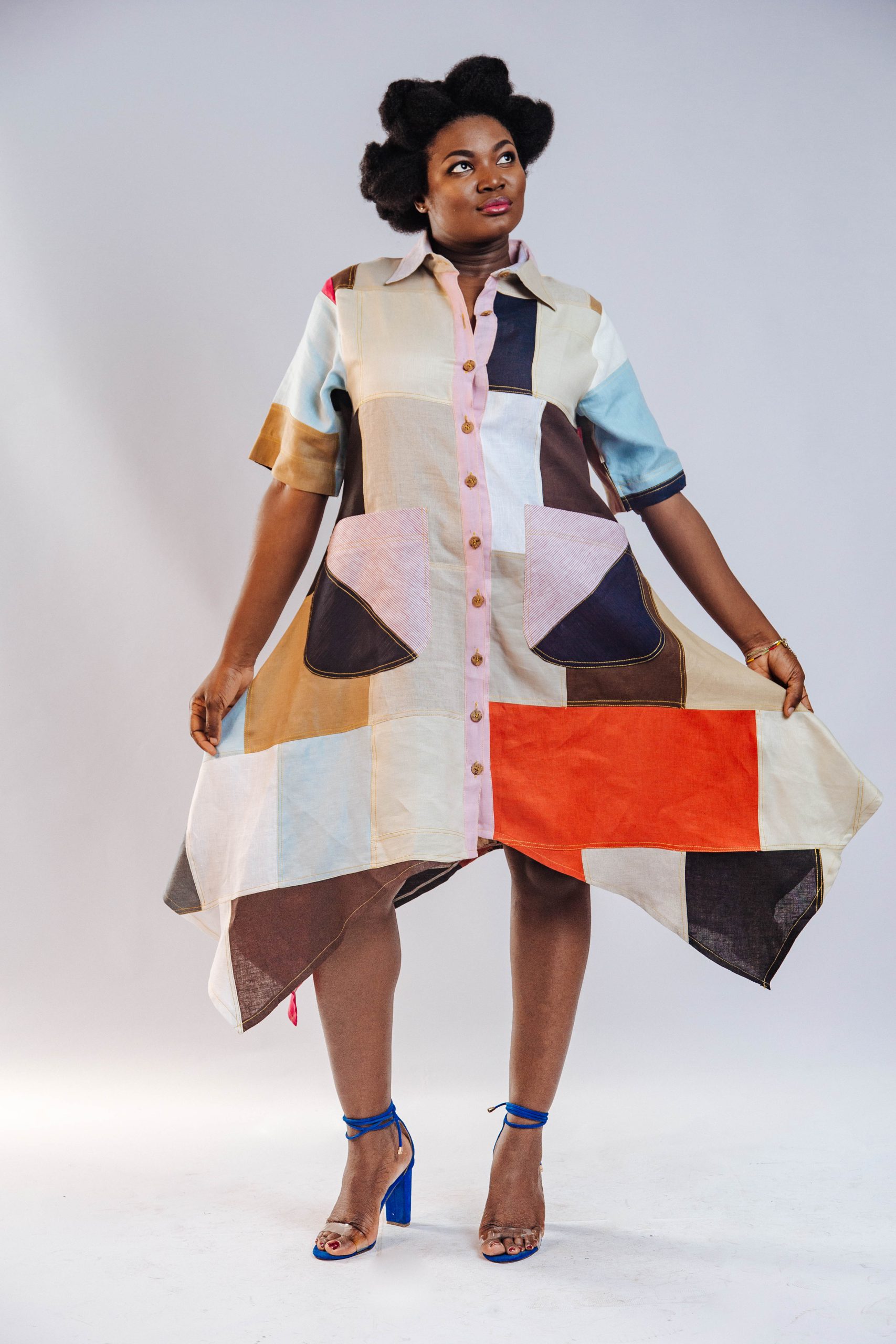 African Clothing for Women. Linen Women's Dress. Retail and Wholesale, Made in Africa