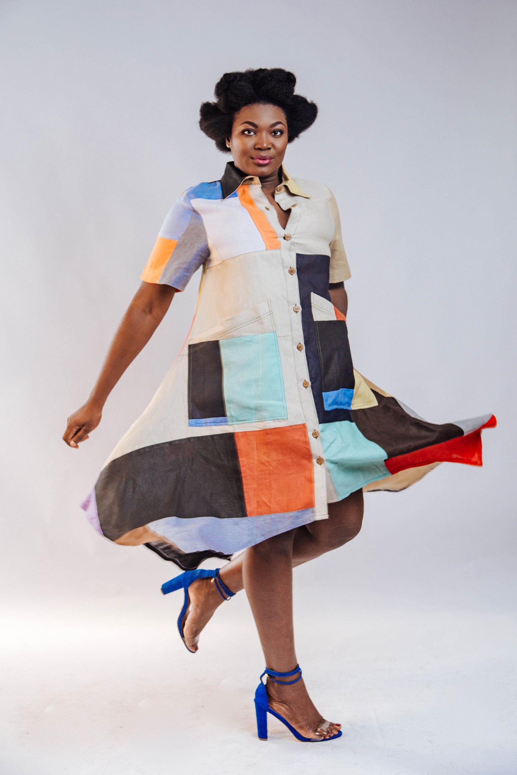 African Clothing for Women. Linen Women's Dress. Retail and Wholesale, Made in Africa