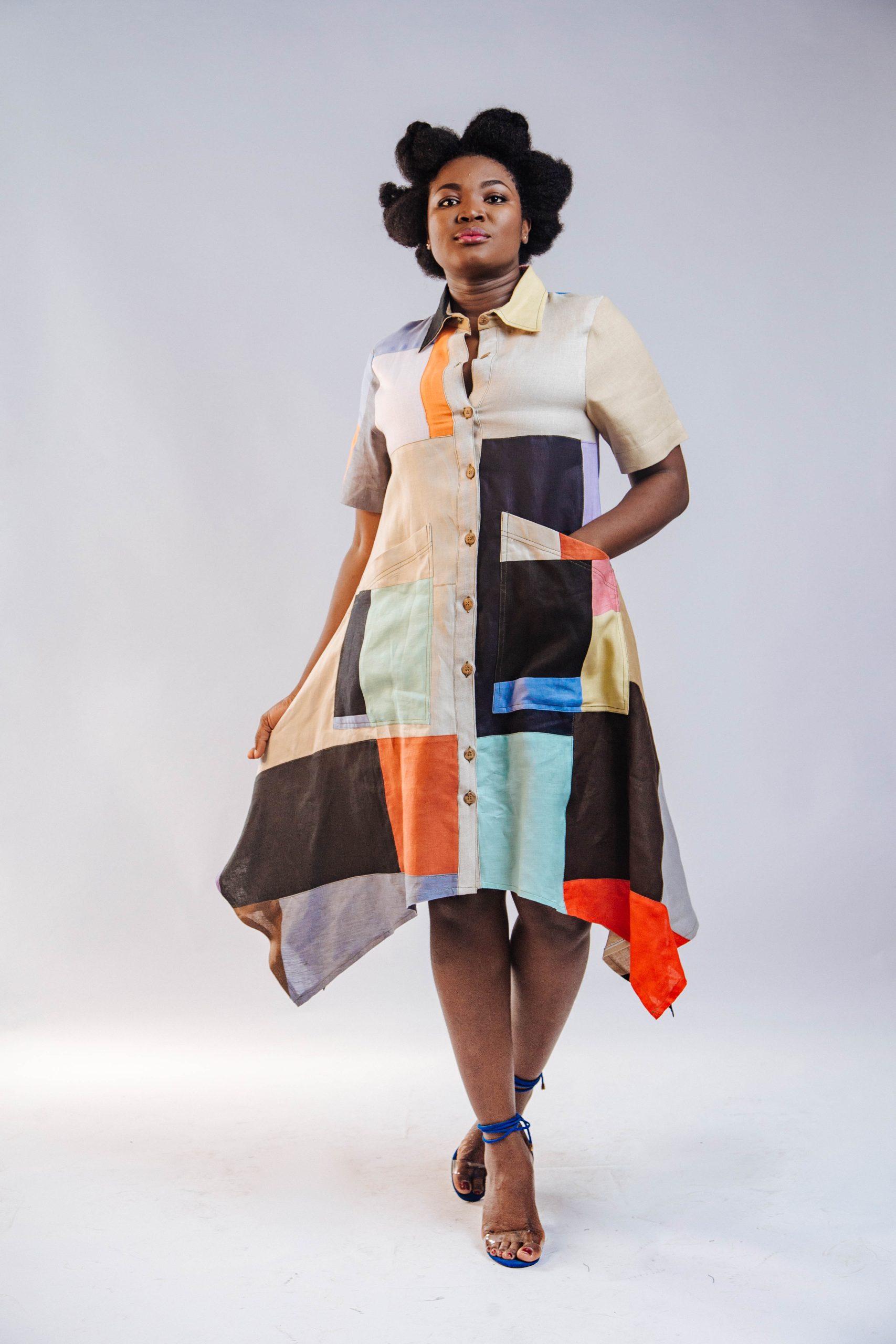 African Clothing for Women. Linen Women's Dress. Retail and Wholesale, Made in Africa