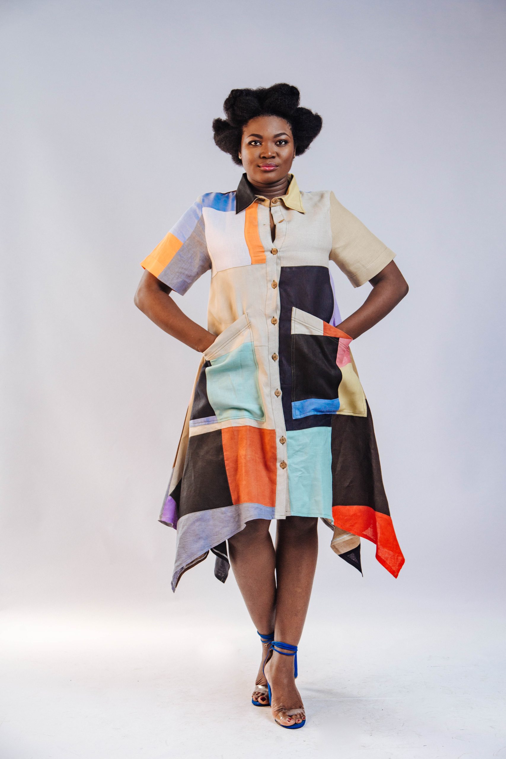 African Clothing for Women. Linen Women's Dress. Retail and Wholesale, Made in Africa