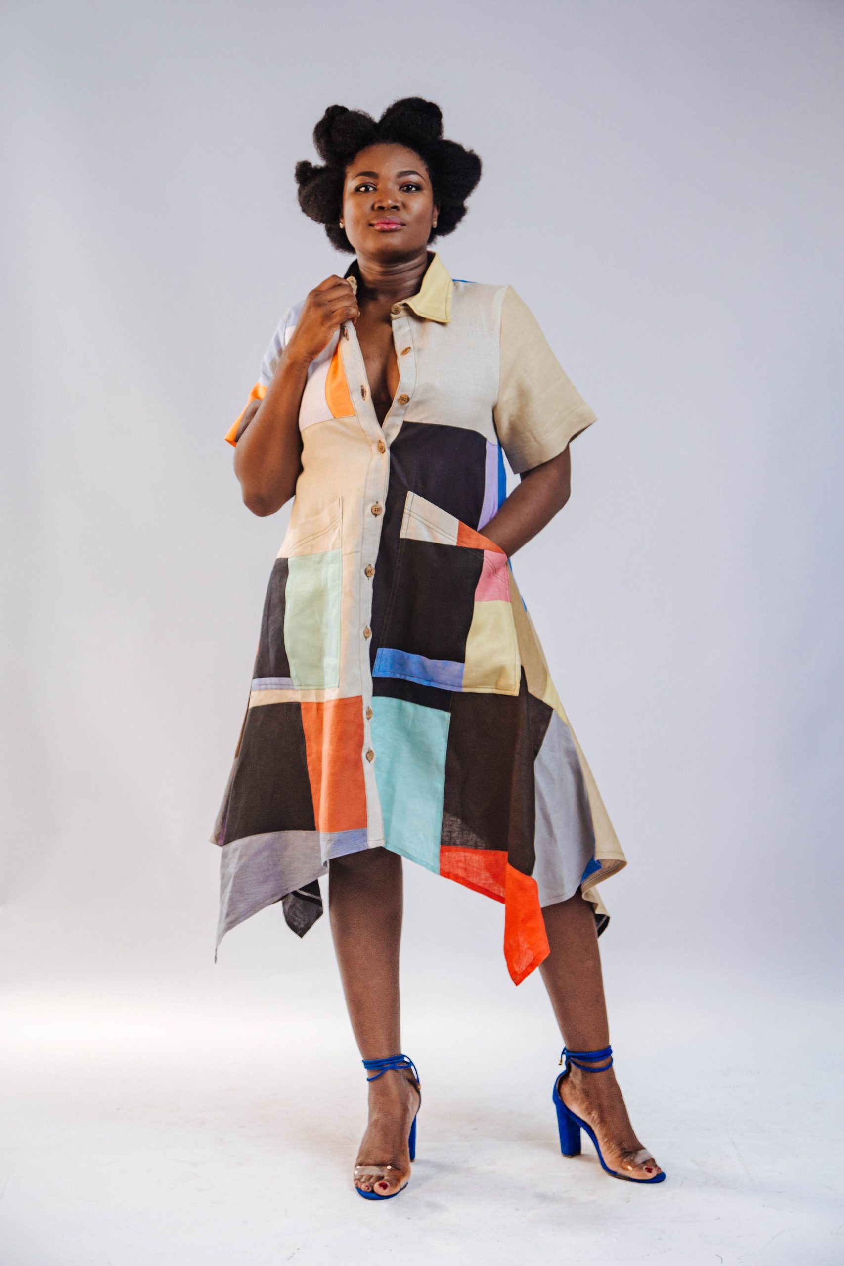 African Clothing for Women. Linen Women's Dress. Retail and Wholesale, Made in Africa